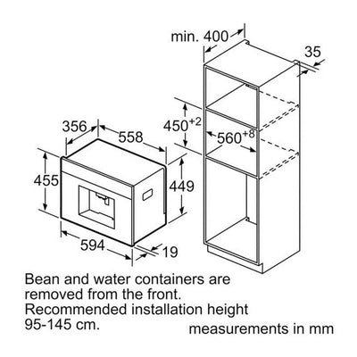 Siemens CT636LEW1 - Inbouw koffiemachine