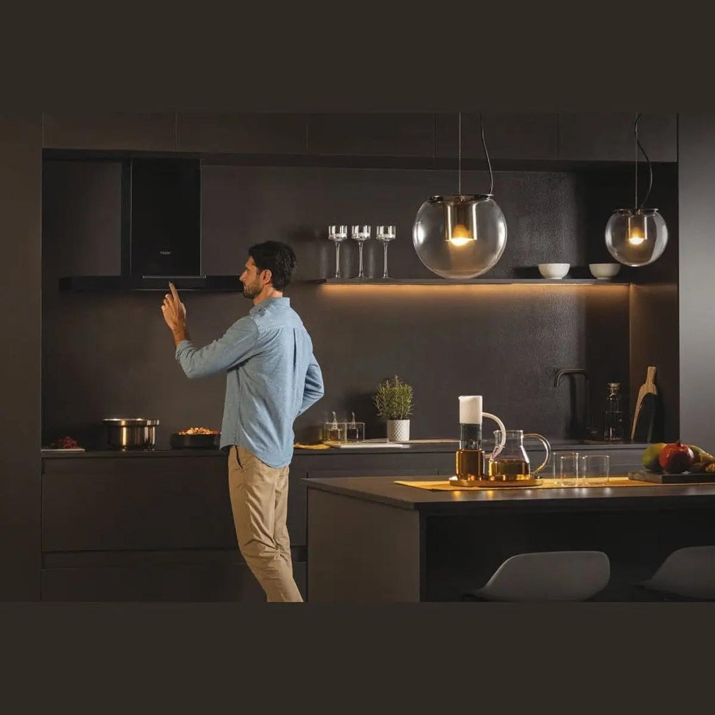 Haier HATS9DS46B - Wandschouw Afzuigkap