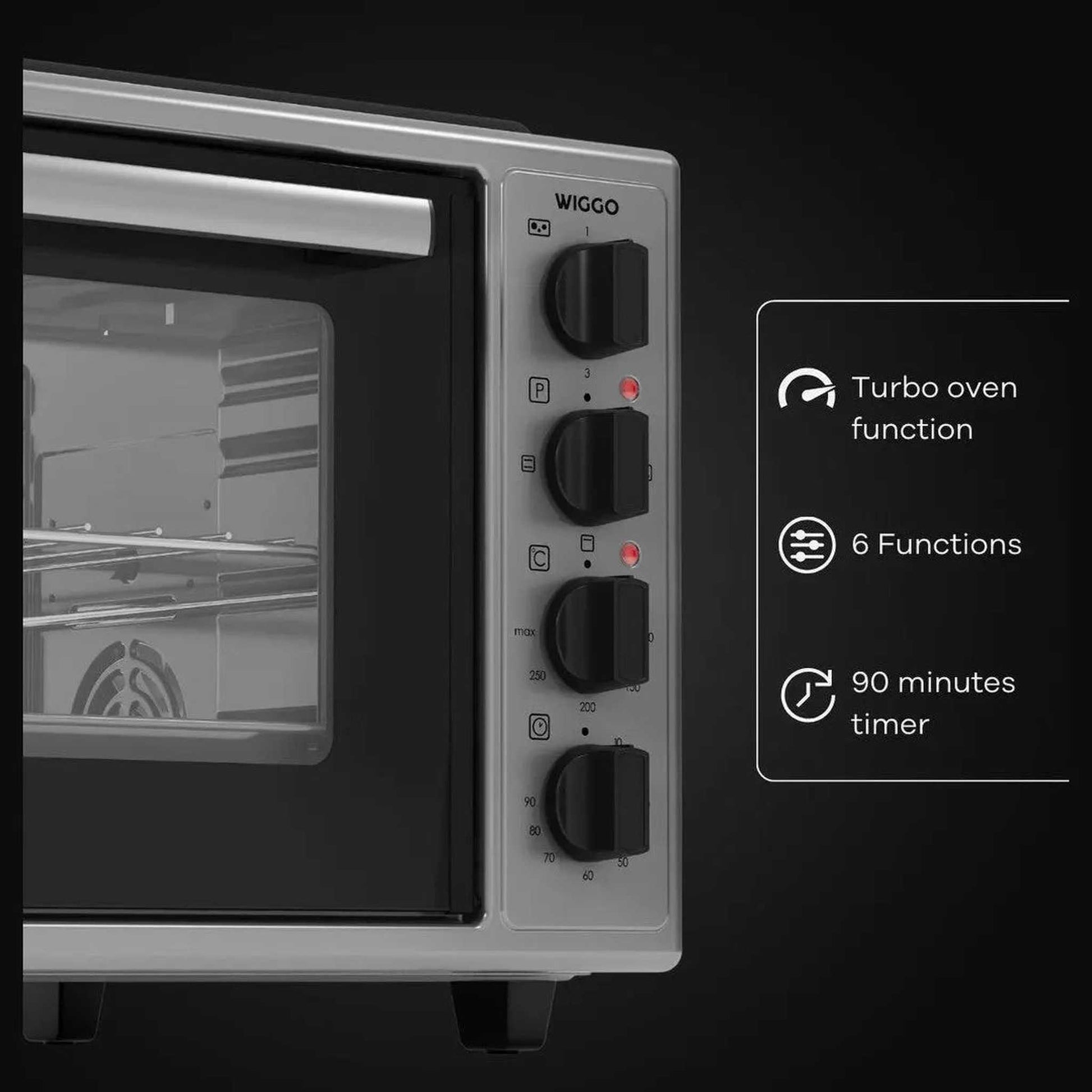 Wiggo WMO-E4562H G - Vrijstaande oven