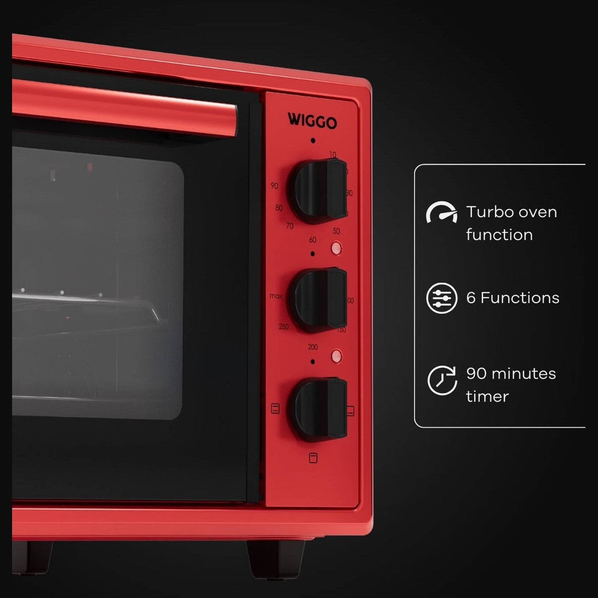 Wiggo WMO-E456 R - Vrijstaande oven