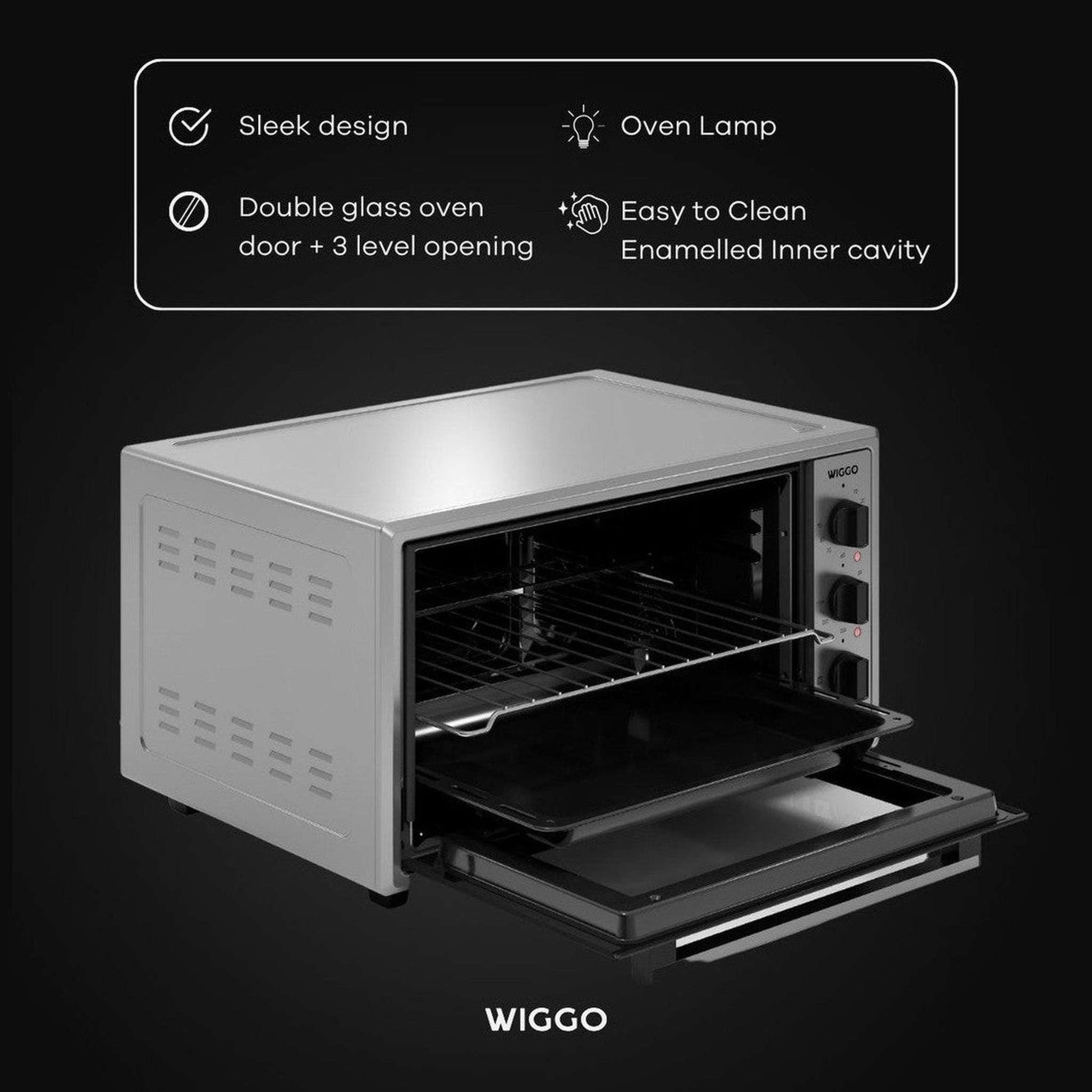 Wiggo WMO-E456 X - Vrijstaande oven