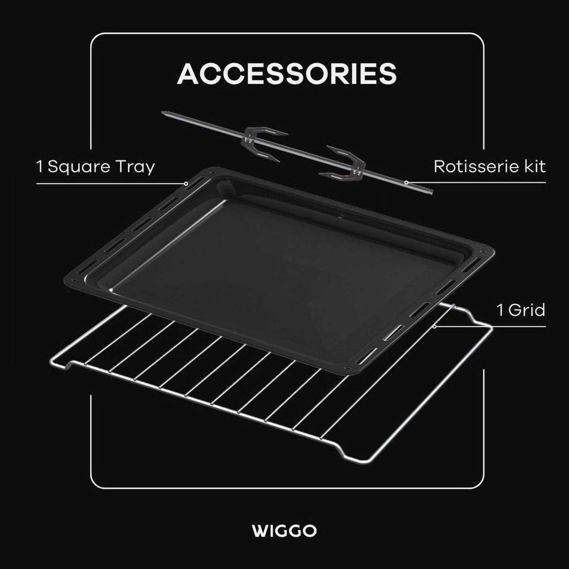 Wiggo WMO-E456 X - Vrijstaande oven