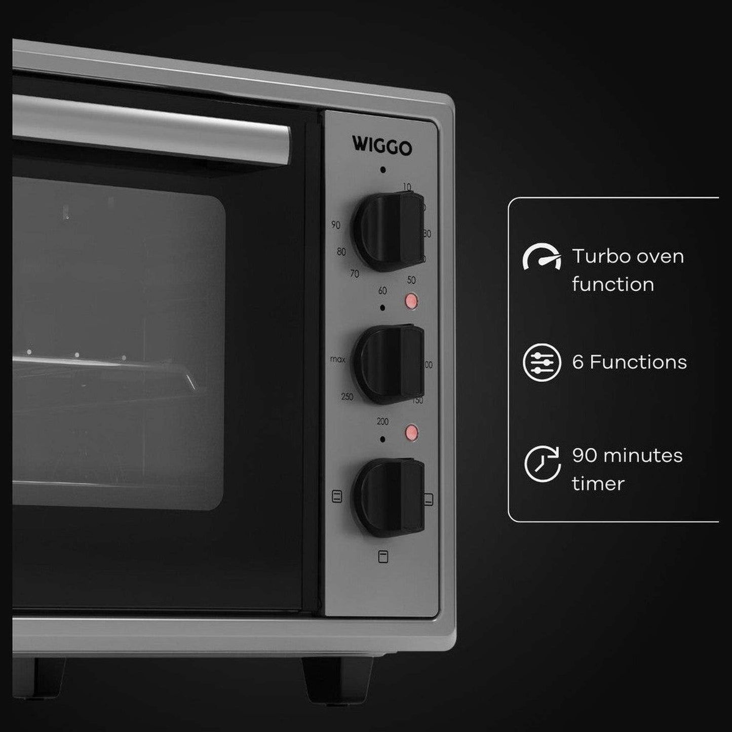 Wiggo WMO-E456 X - Vrijstaande oven
