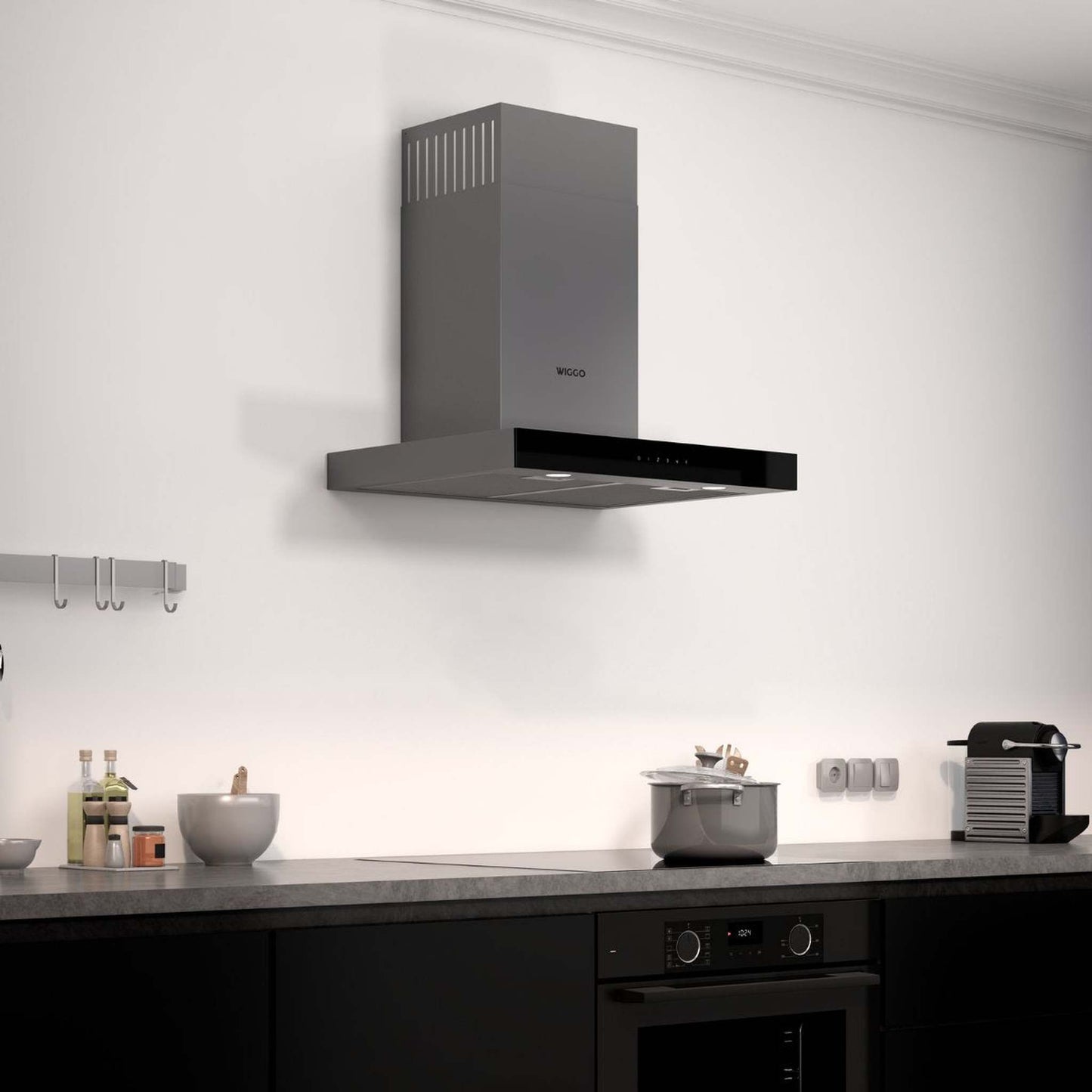 Wiggo WE-A641T X - Wandschouw Afzuigkap