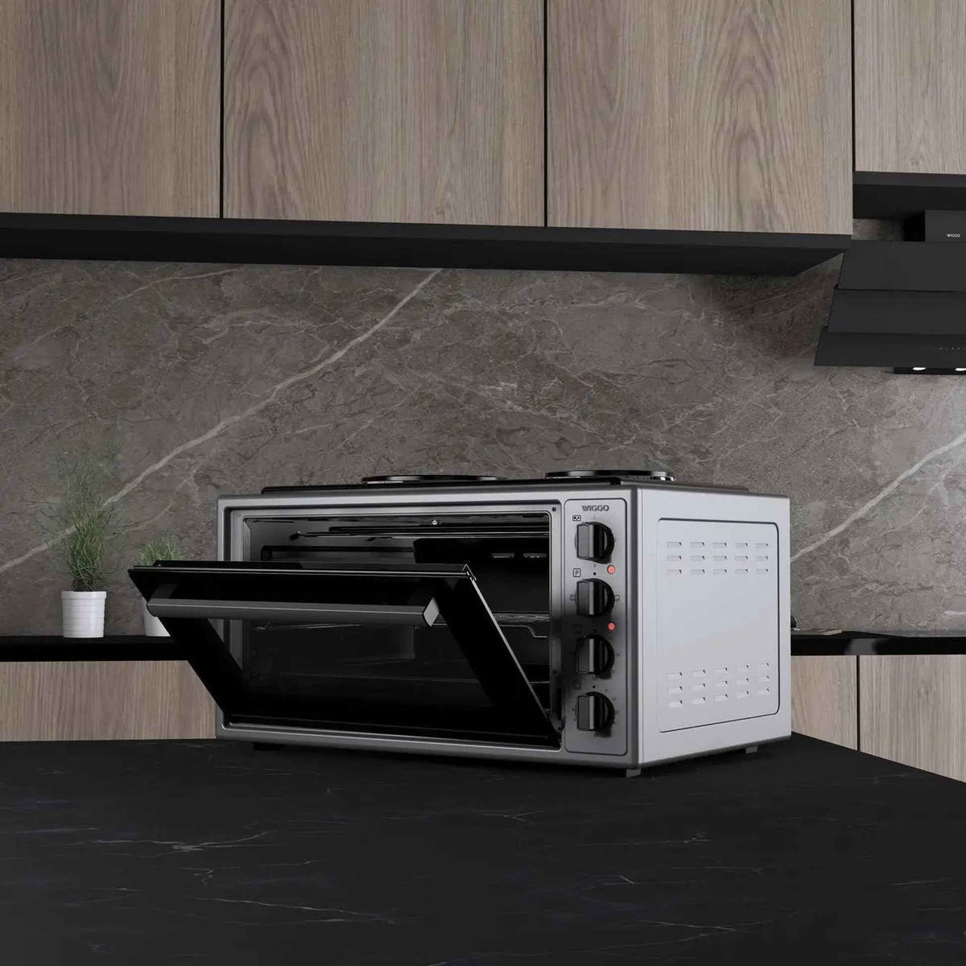 Wiggo WMO-E4562H G - Vrijstaande oven