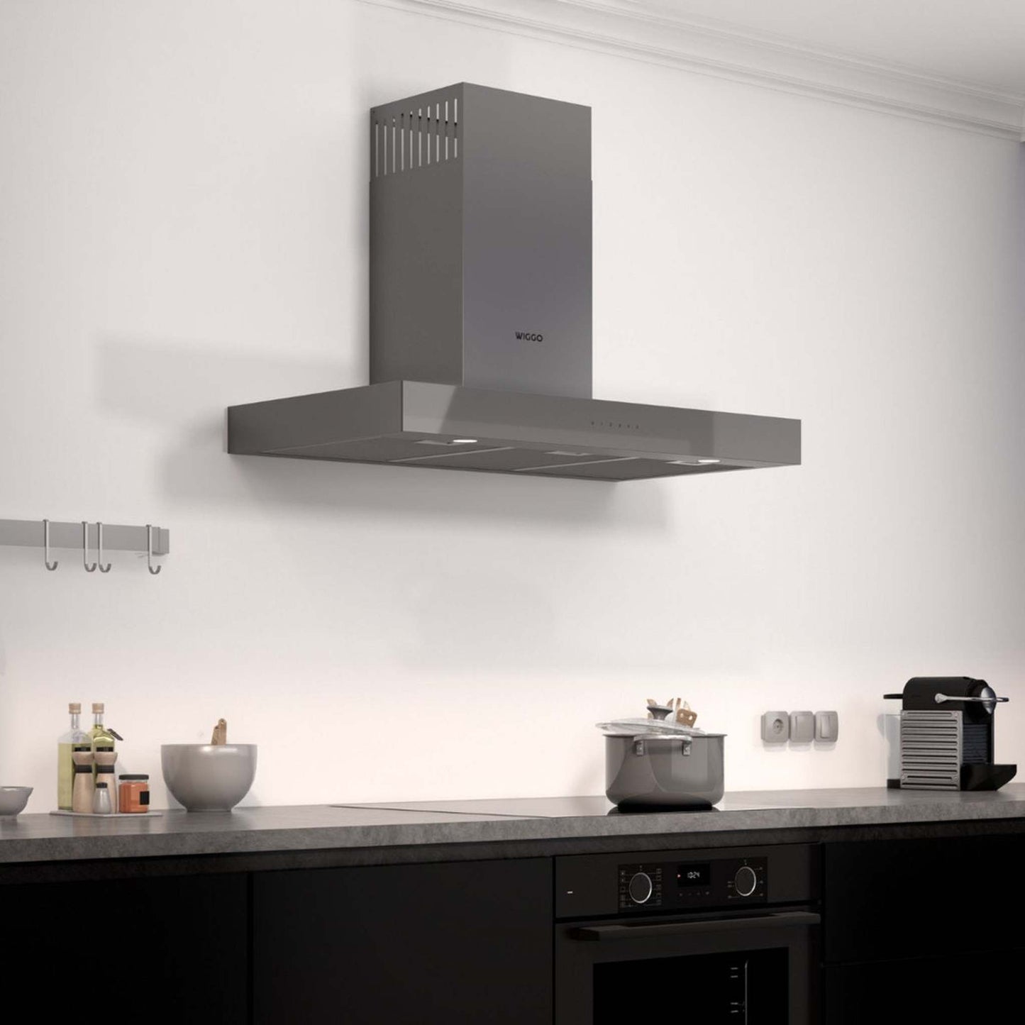 Wiggo WE-A941T G - Wandschouw Afzuigkap