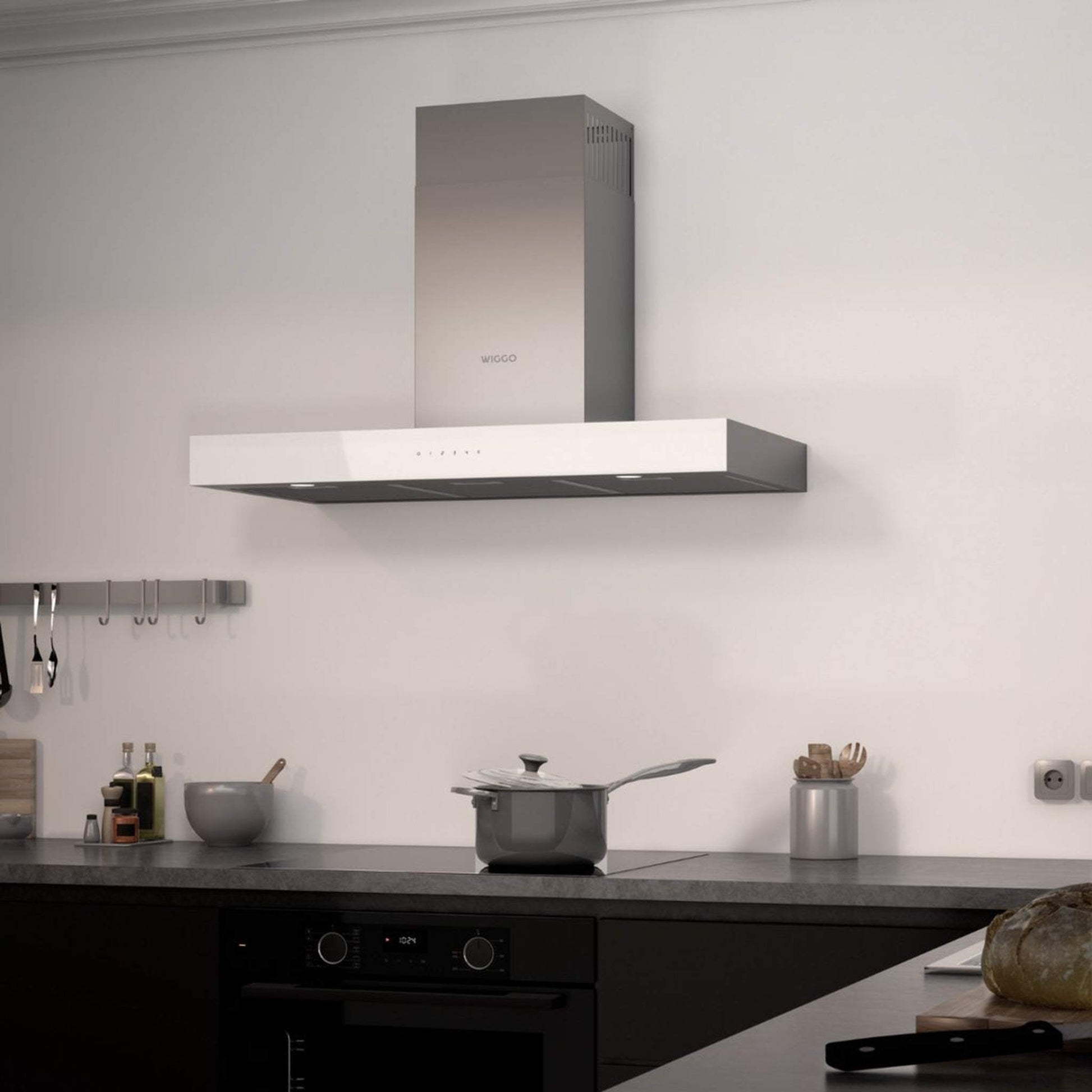 Wiggo WE-A941T W - Wandschouw Afzuigkap