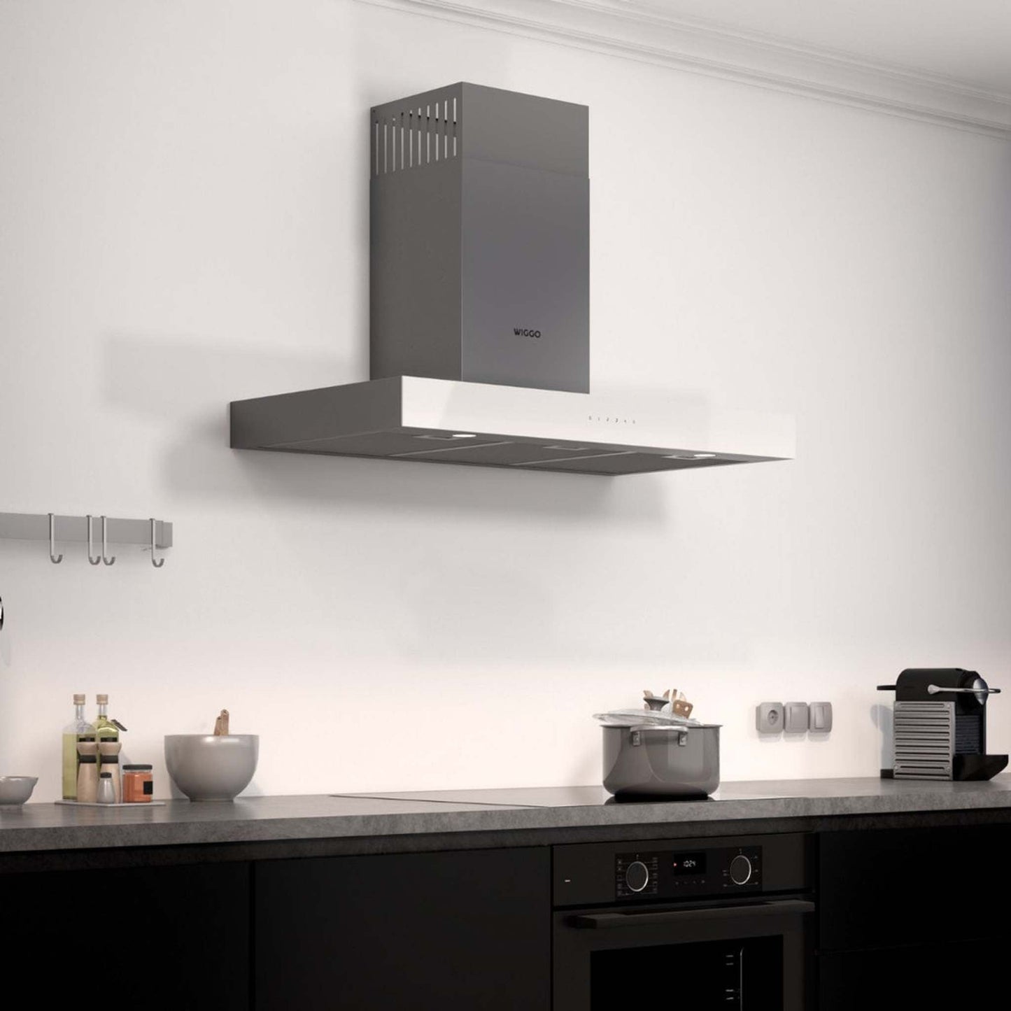 Wiggo WE-A941T W - Wandschouw Afzuigkap