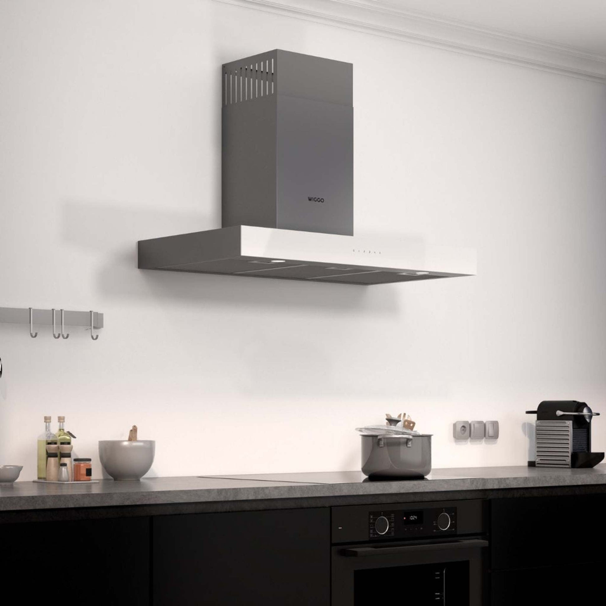 Wiggo WE-A941T W - Wandschouw Afzuigkap