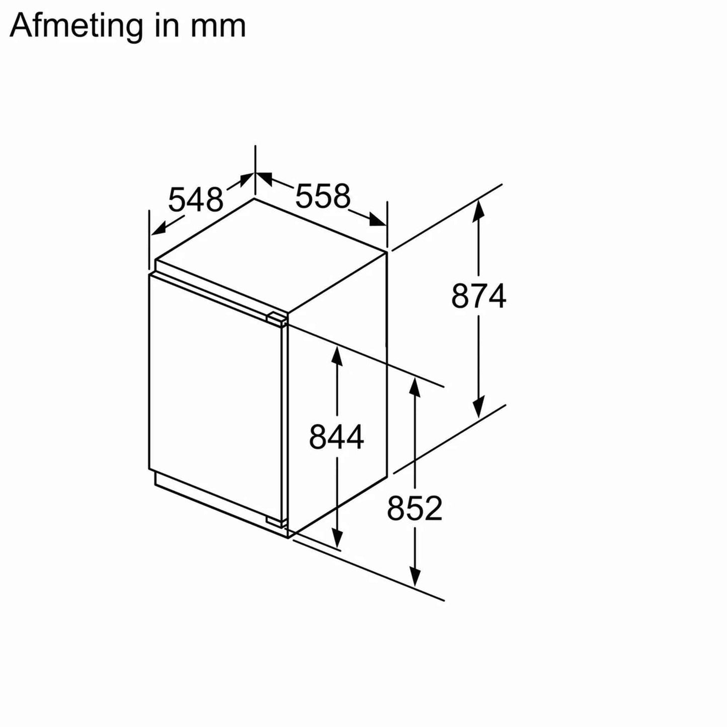 Siemens KI21RADD1 - Koelkast zonder vriesvak