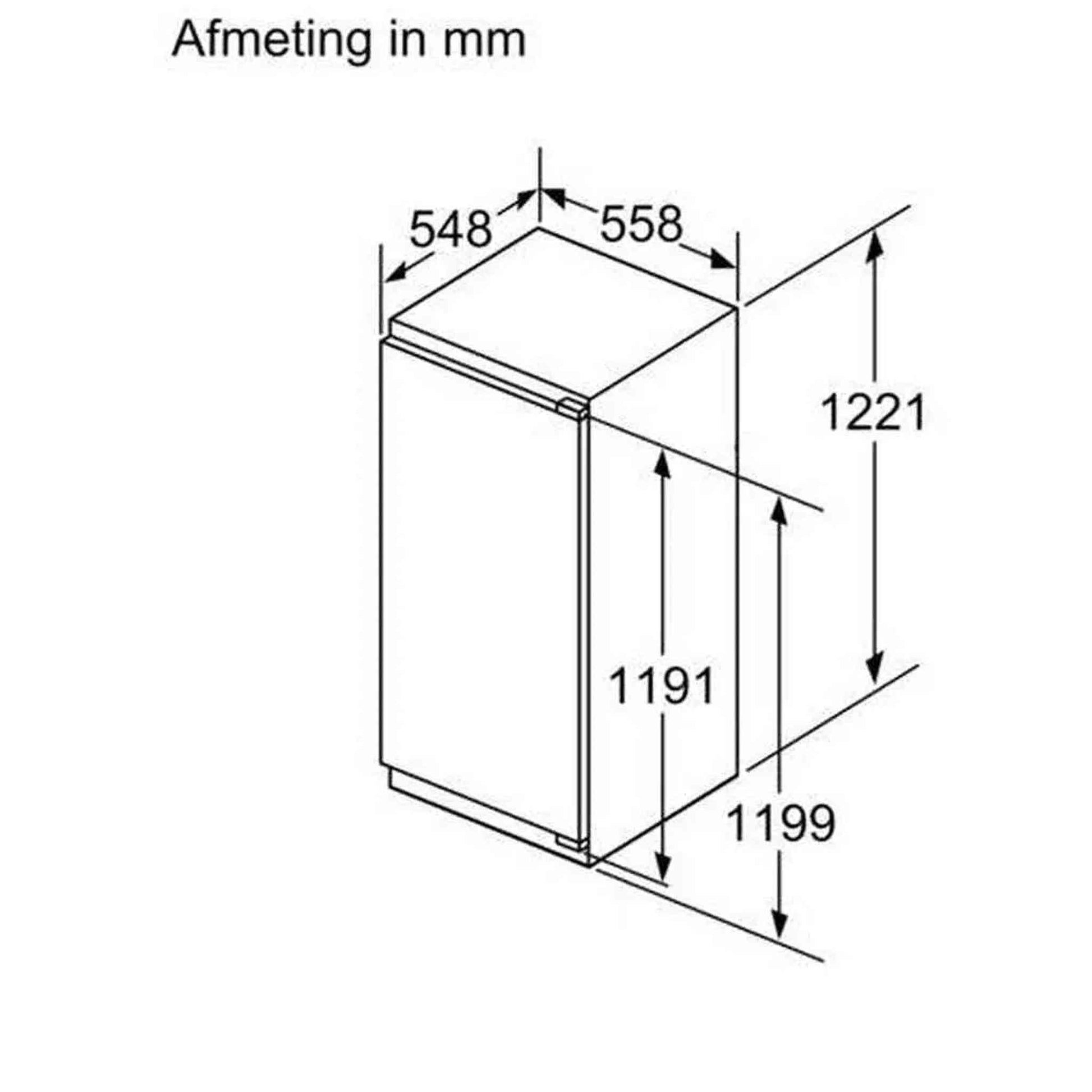 Siemens KI41RADD1 - Koelkast zonder vriesvak