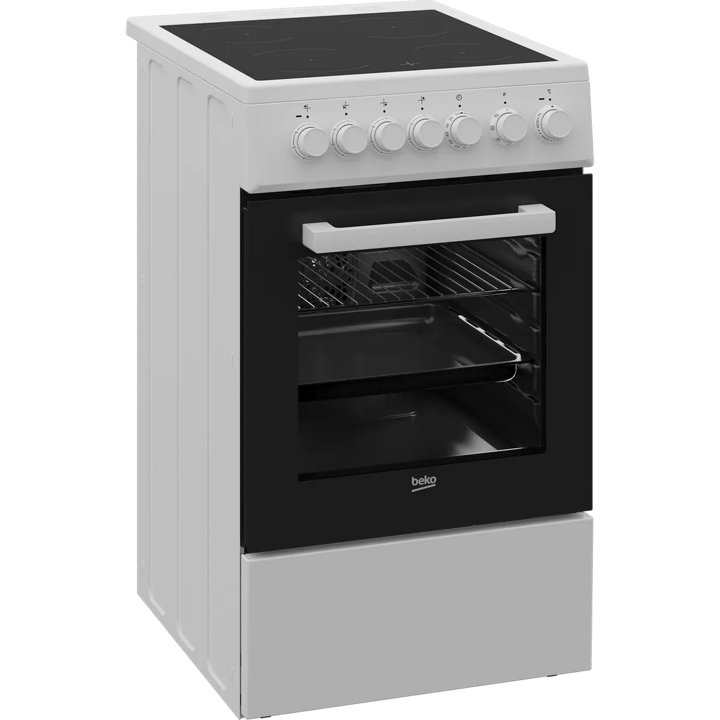 Beko FSM57100GW - Inductie fornuis