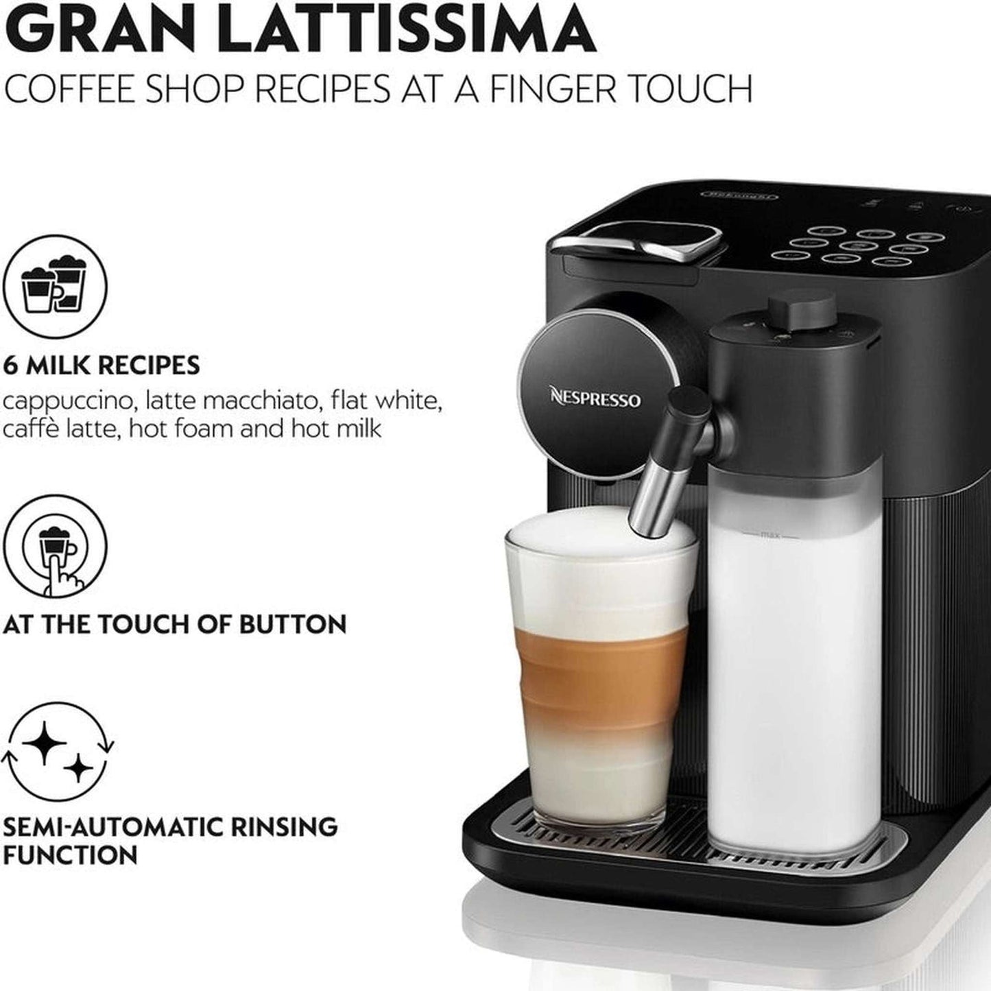 De ́Longhi EN640.B - Vrijstaande koffiemachine
