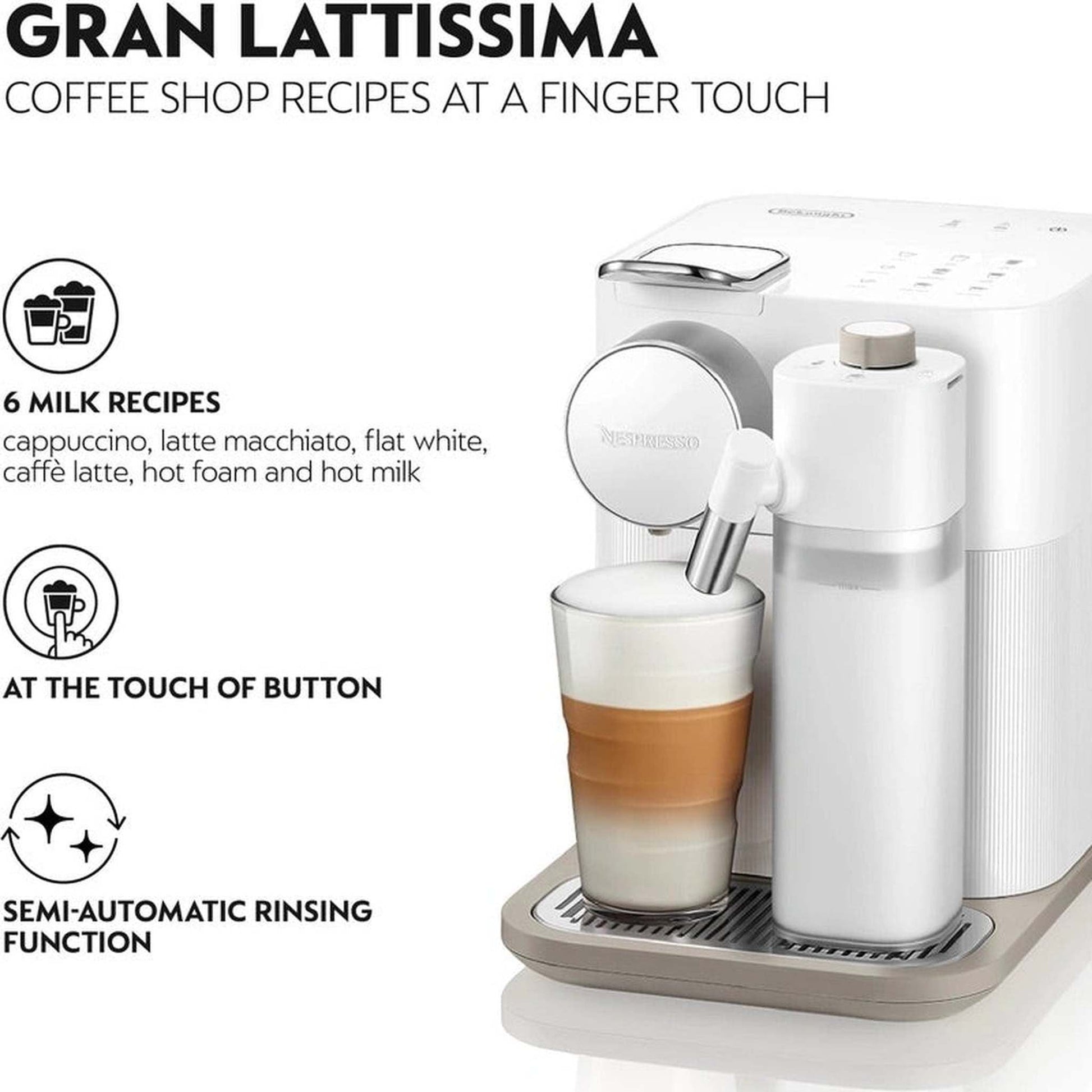 De ́Longhi EN640.W - Vrijstaande koffiemachine