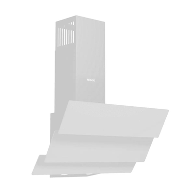 Wiggo WE-B643G W - Wandschouw Afzuigkap