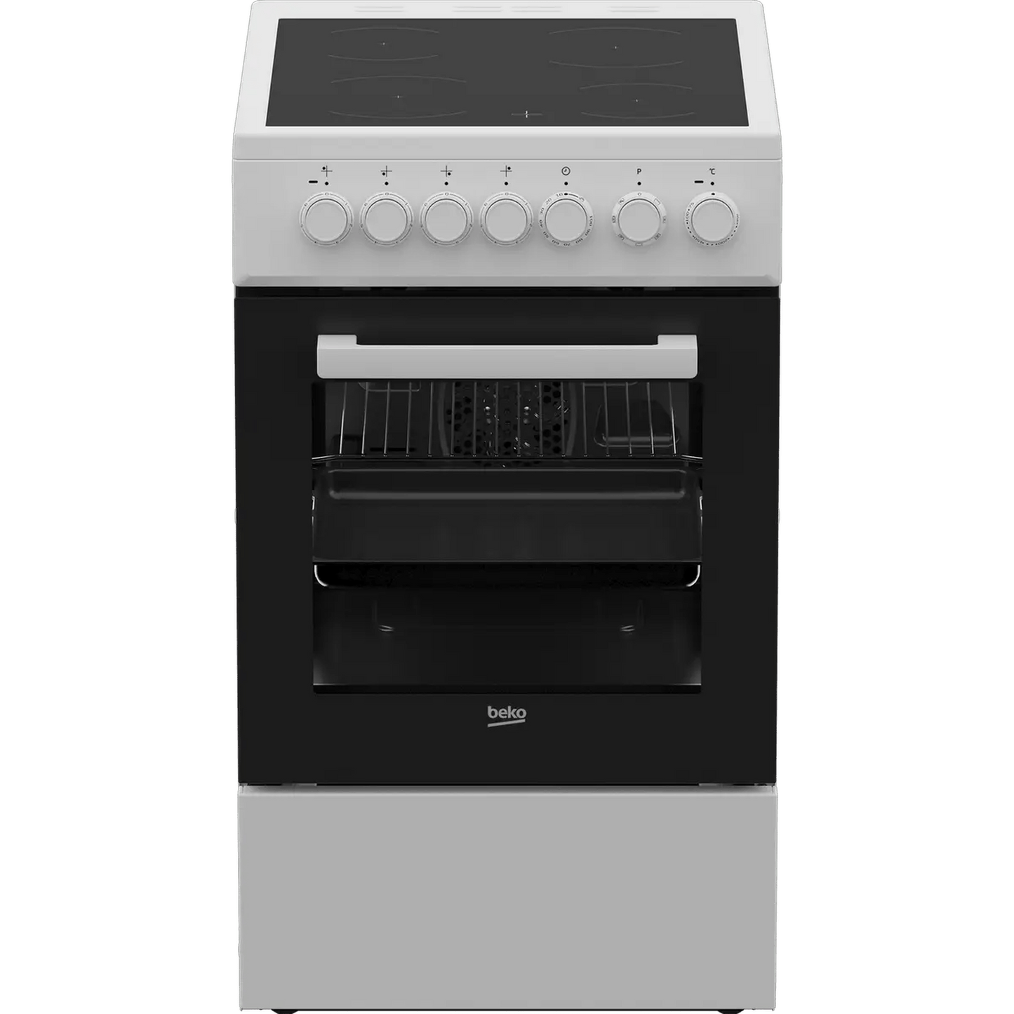 Beko FSM57100GW - Inductie fornuis