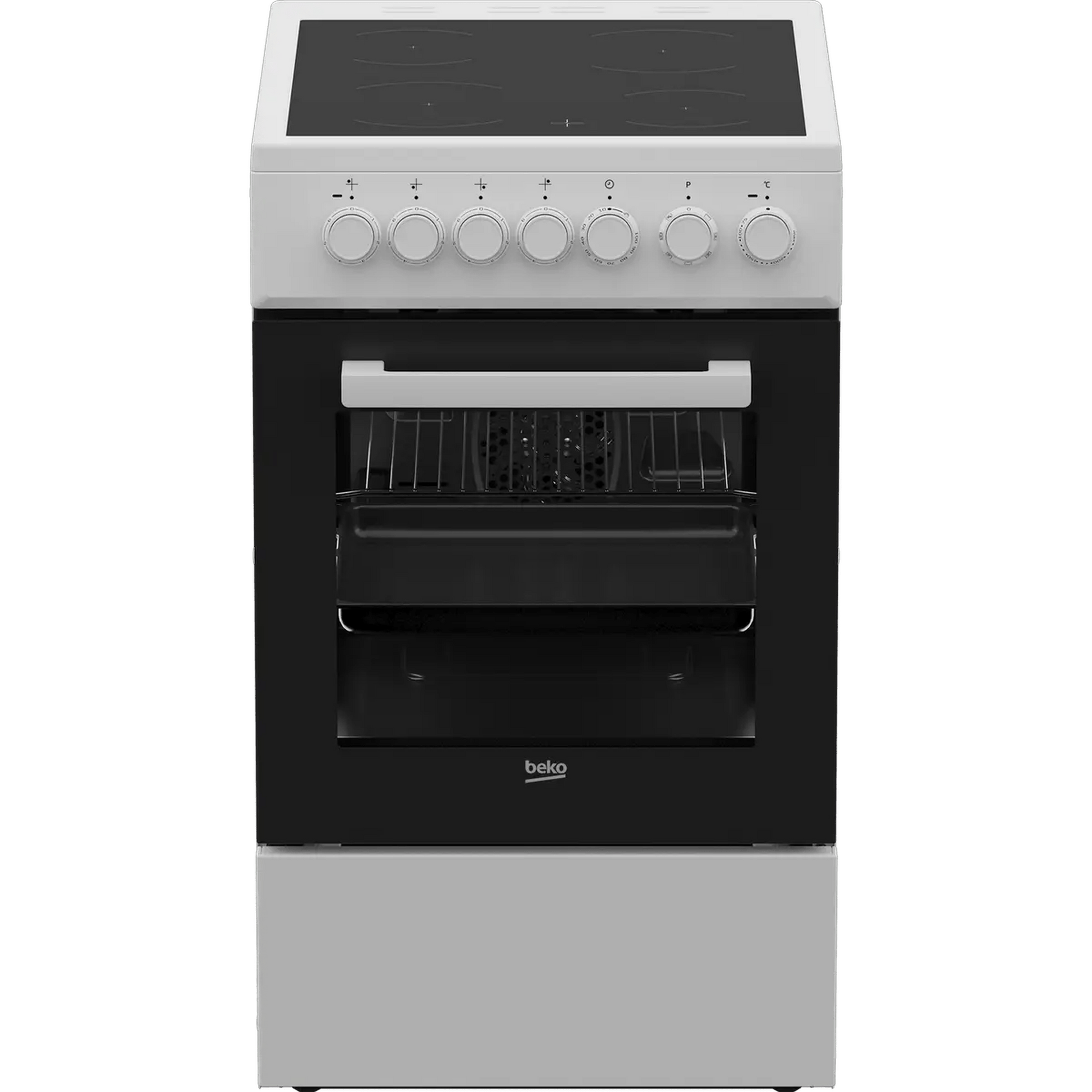 Beko FSM57100GW - Inductie fornuis