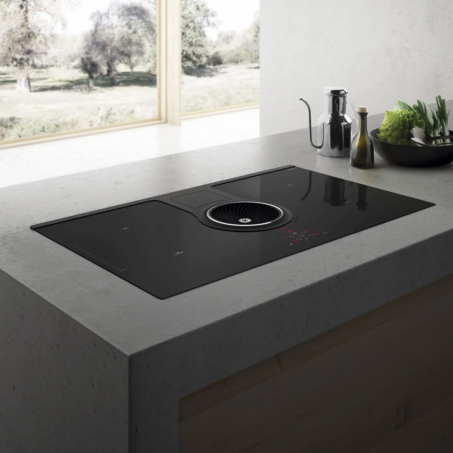 Elica One BL/A/83 - Inductie kookplaat - Ingebouwde afzuiging