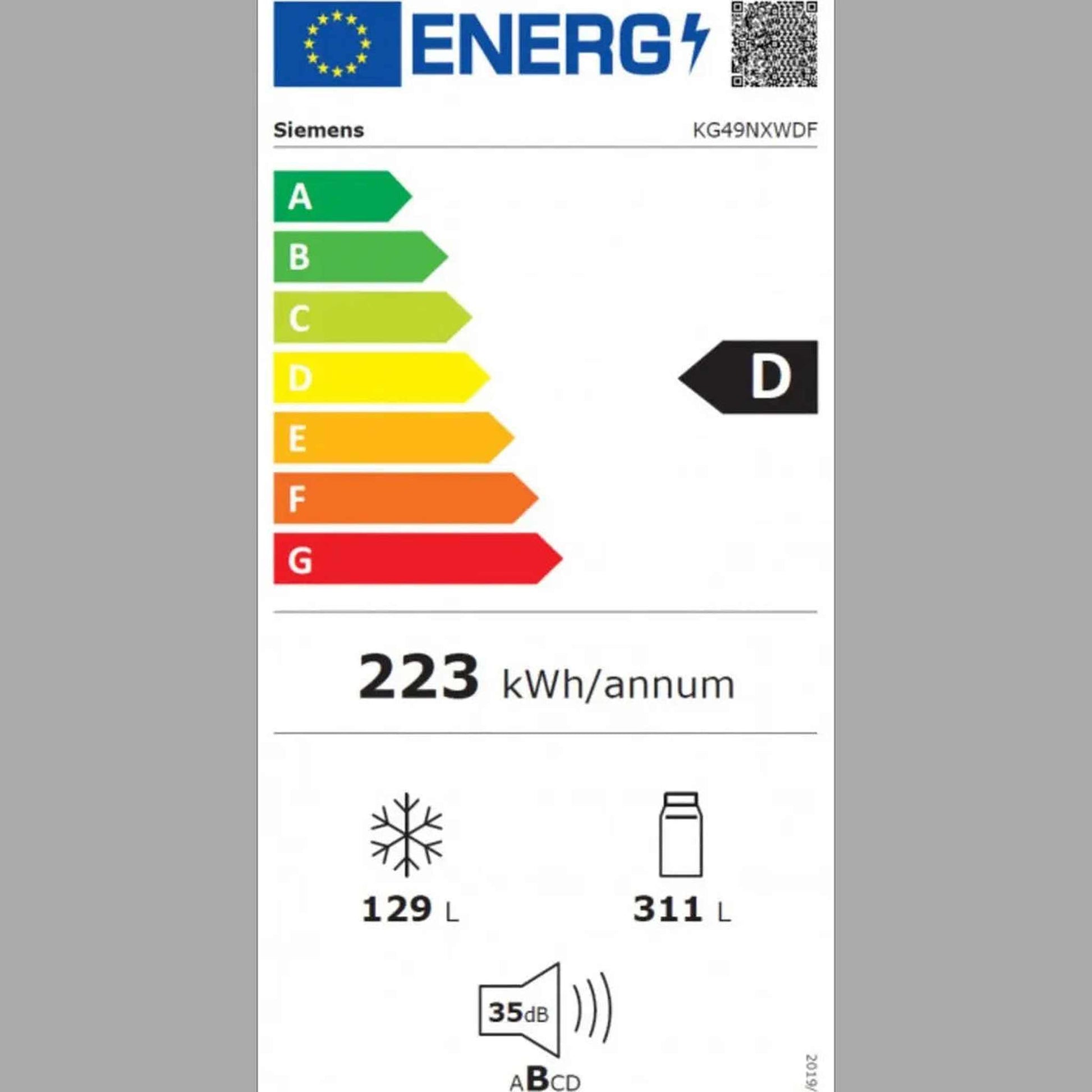 Siemens KG49NXWDF - Koel-vriescombinatie - No Frost