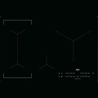 AEG IKE84445IB - Inductie kookplaat - Ingebouwde afzuiging