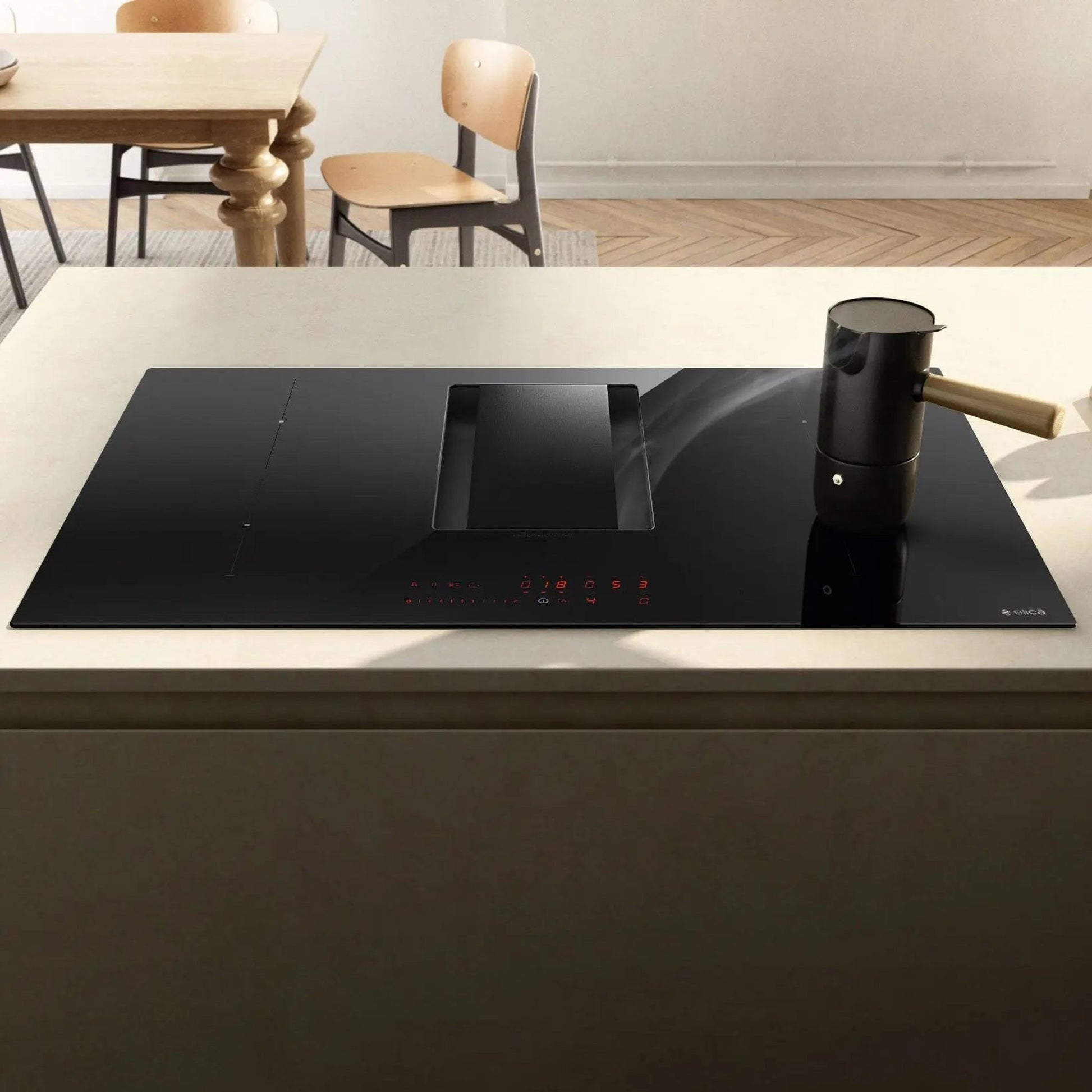 Elica Alpha BL/A/78 - Inductie kookplaat - Ingebouwde afzuiging