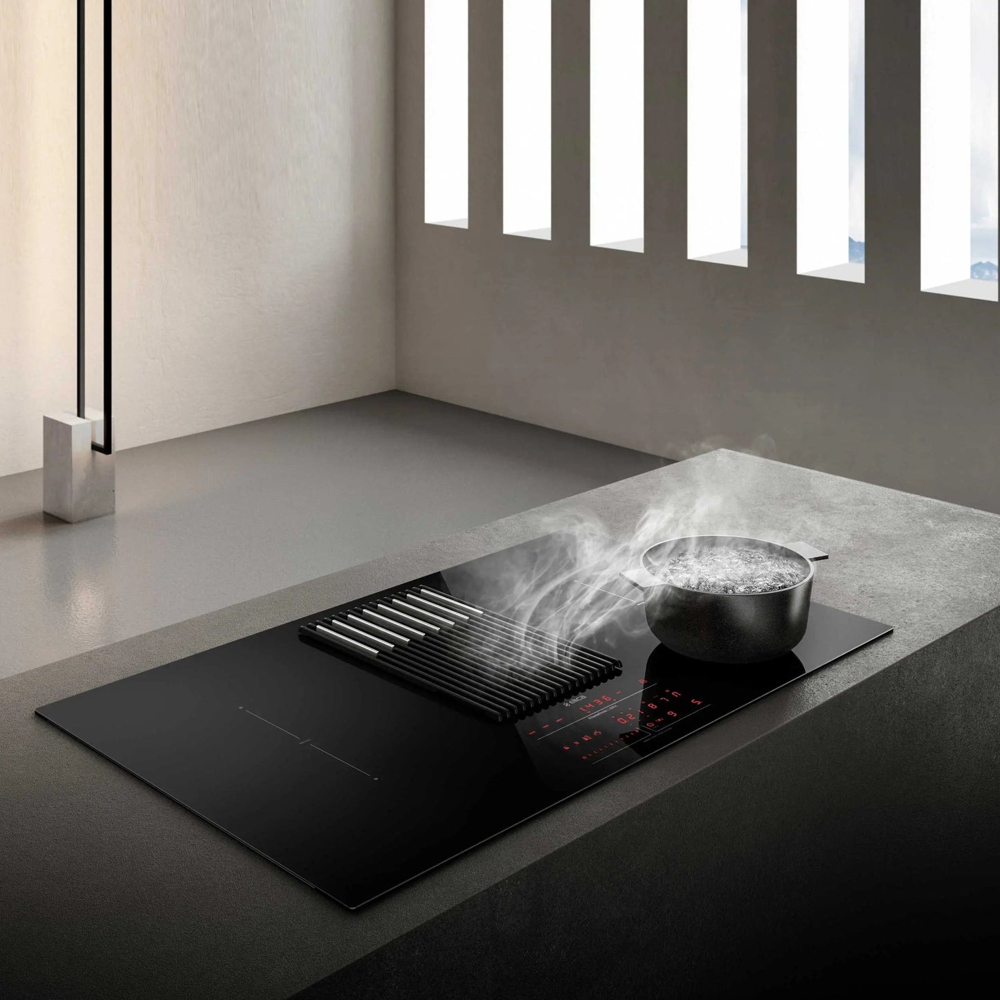 Elica LIBRA BL/F/83 - Inductie kookplaat - Ingebouwde afzuiging