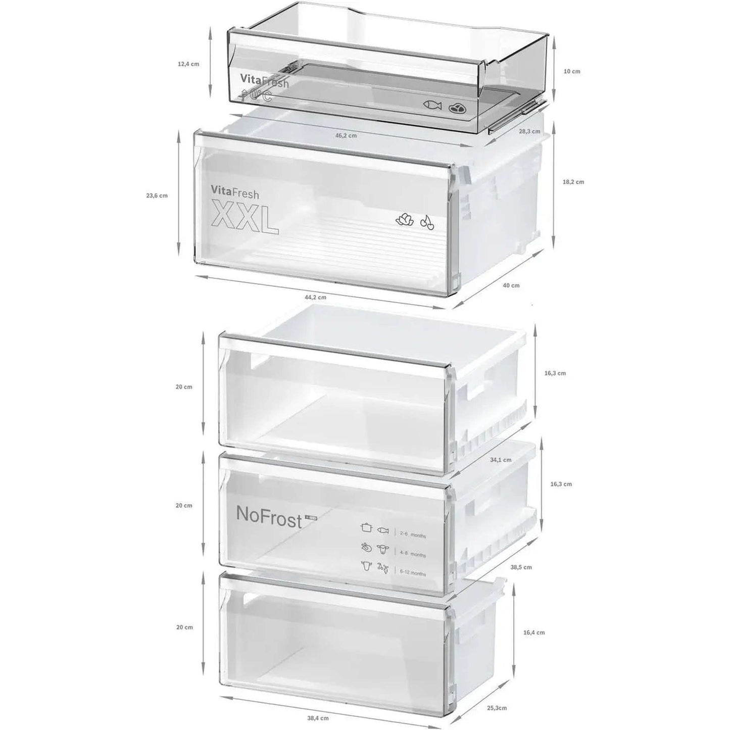 Bosch KGN362LDF - Koel-vriescombinatie - No Frost