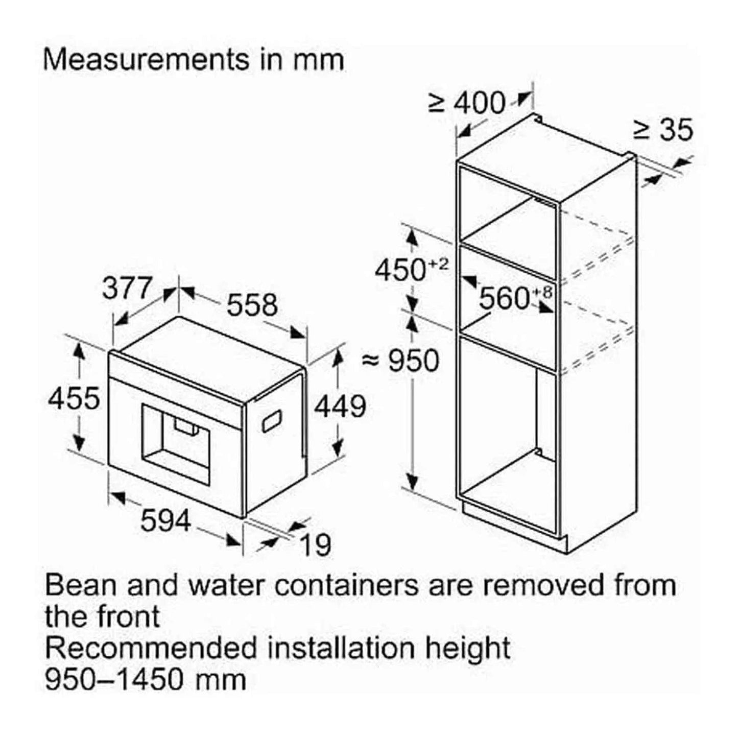 Siemens CT718L1W0 - Inbouw koffiemachine