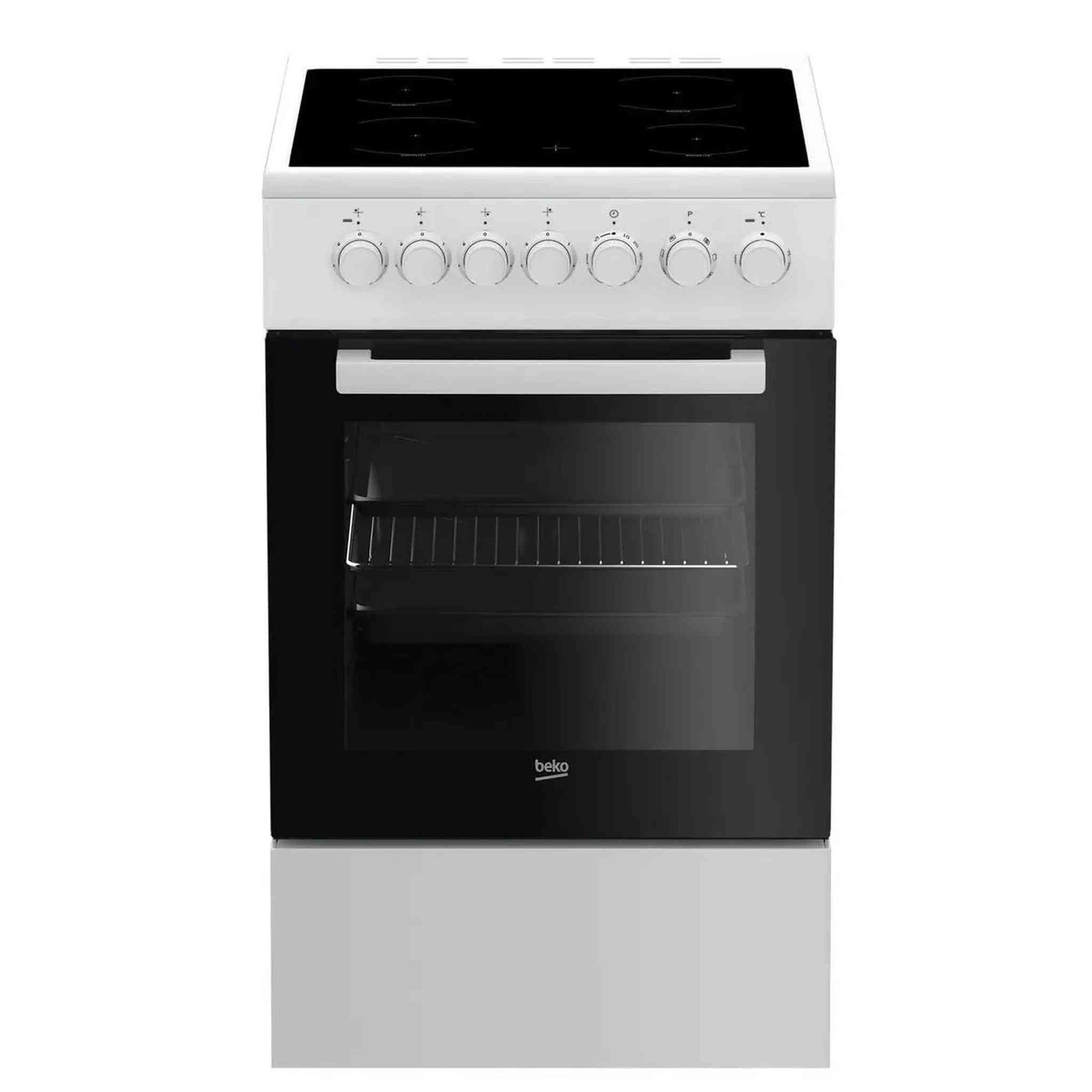 Beko FSM57100GW - Inductie fornuis