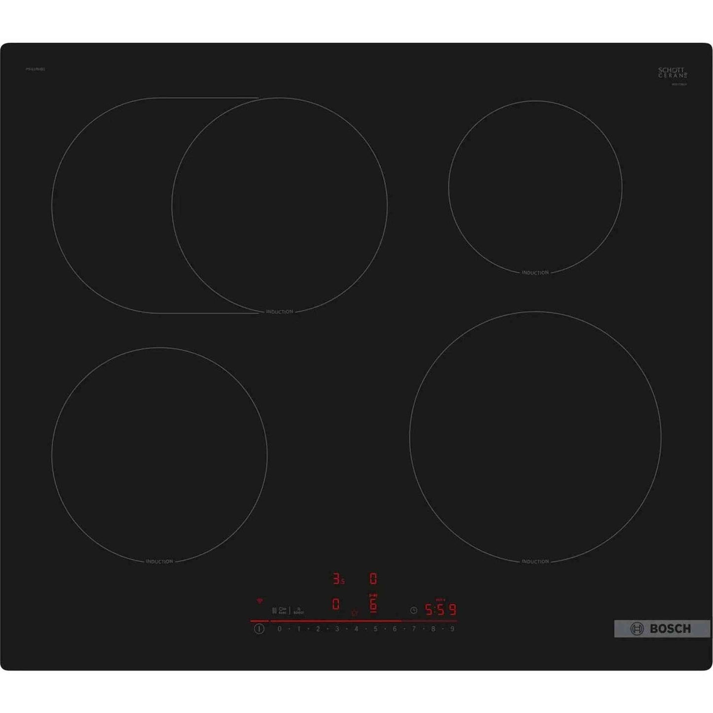 Bosch PIF61RHB1E – Kookplaat – Inbouw – Touch bediening en modern keramisch design