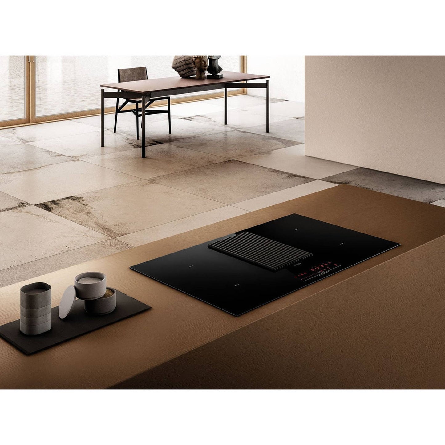 Elica Nikolatesla Prime BL/A/83 – Inductiekookplaat met Geïntegreerde Afzuiging – Stijlvol en Efficiënt in Zwart