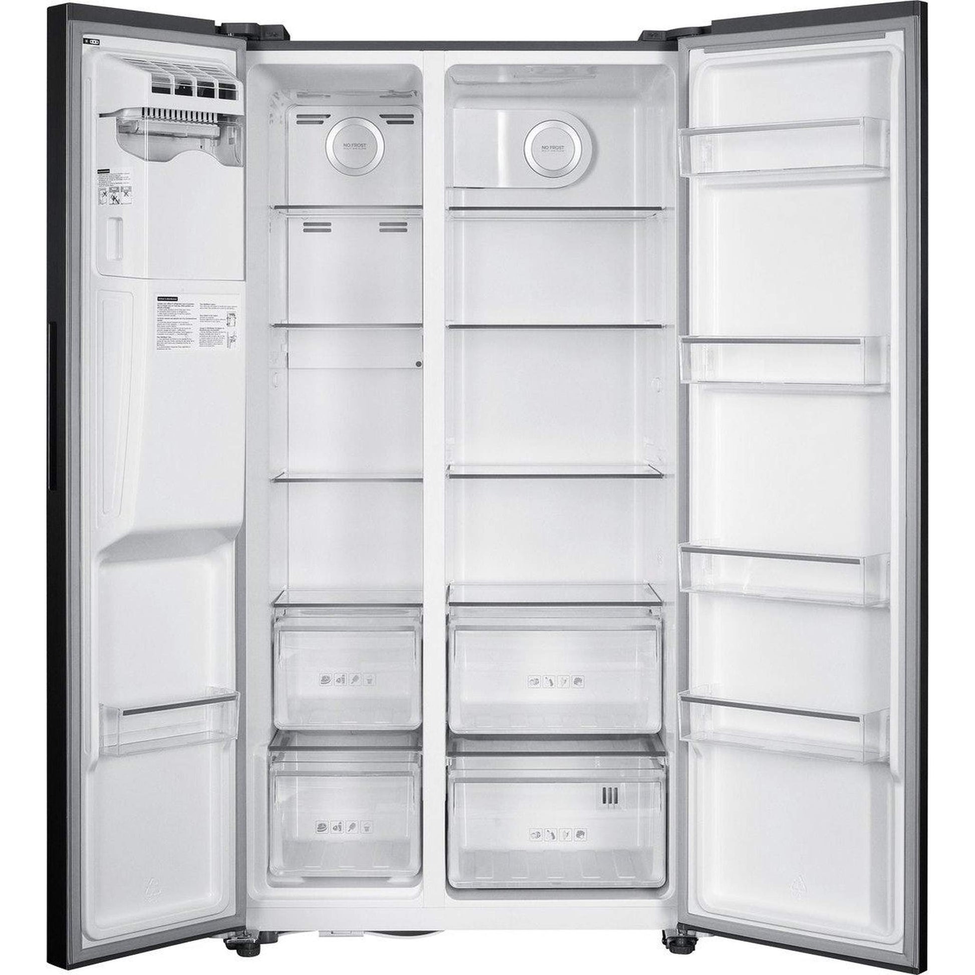 Exquisit SBS666-HCF-041EI – Koelkast – 513L koelruimte, stil, en strak inox design