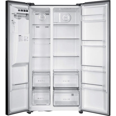 Exquisit SBS666-HCF-041EI – Koelkast – 513L koelruimte, stil, en strak inox design