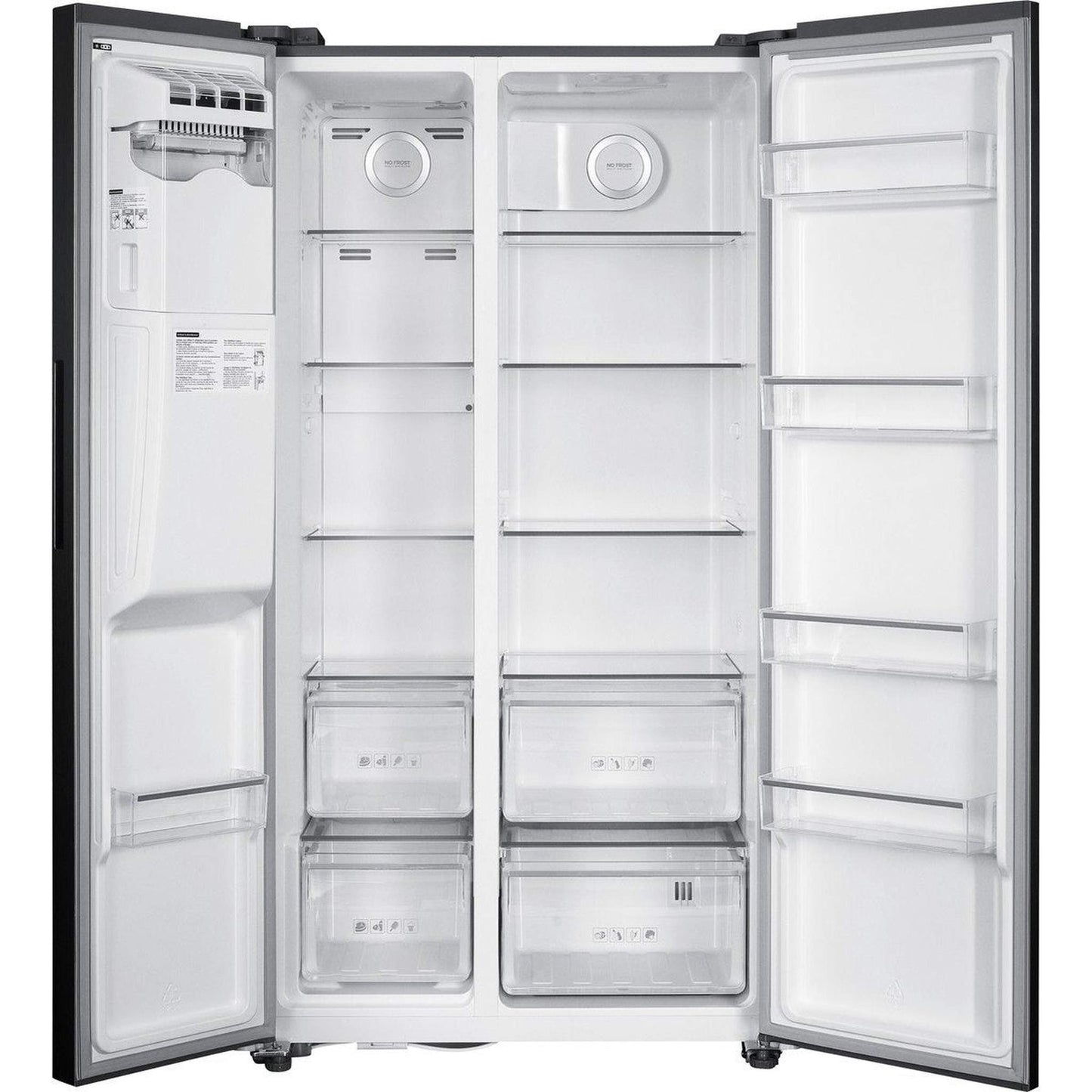 Exquisit SBS666-HCF-041EI – Koelkast – 513L koelruimte, stil, en strak inox design