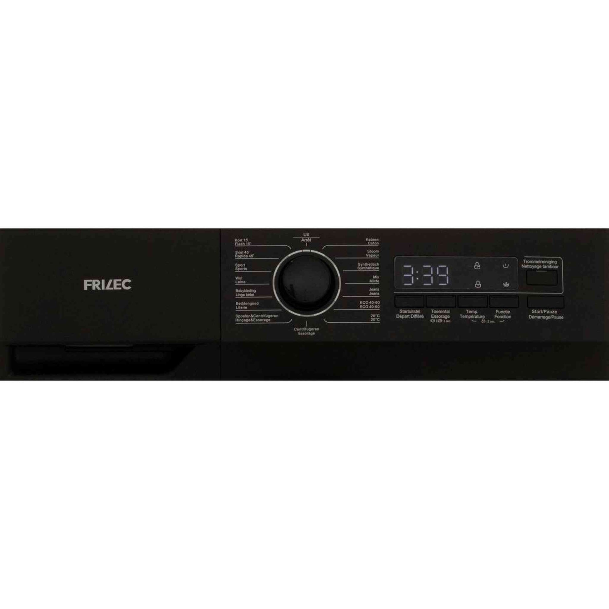 Frilec KOBLENZ9214WA-030B – Wasmachine – Stil en zuinig met 49 kWh per 100 cycli