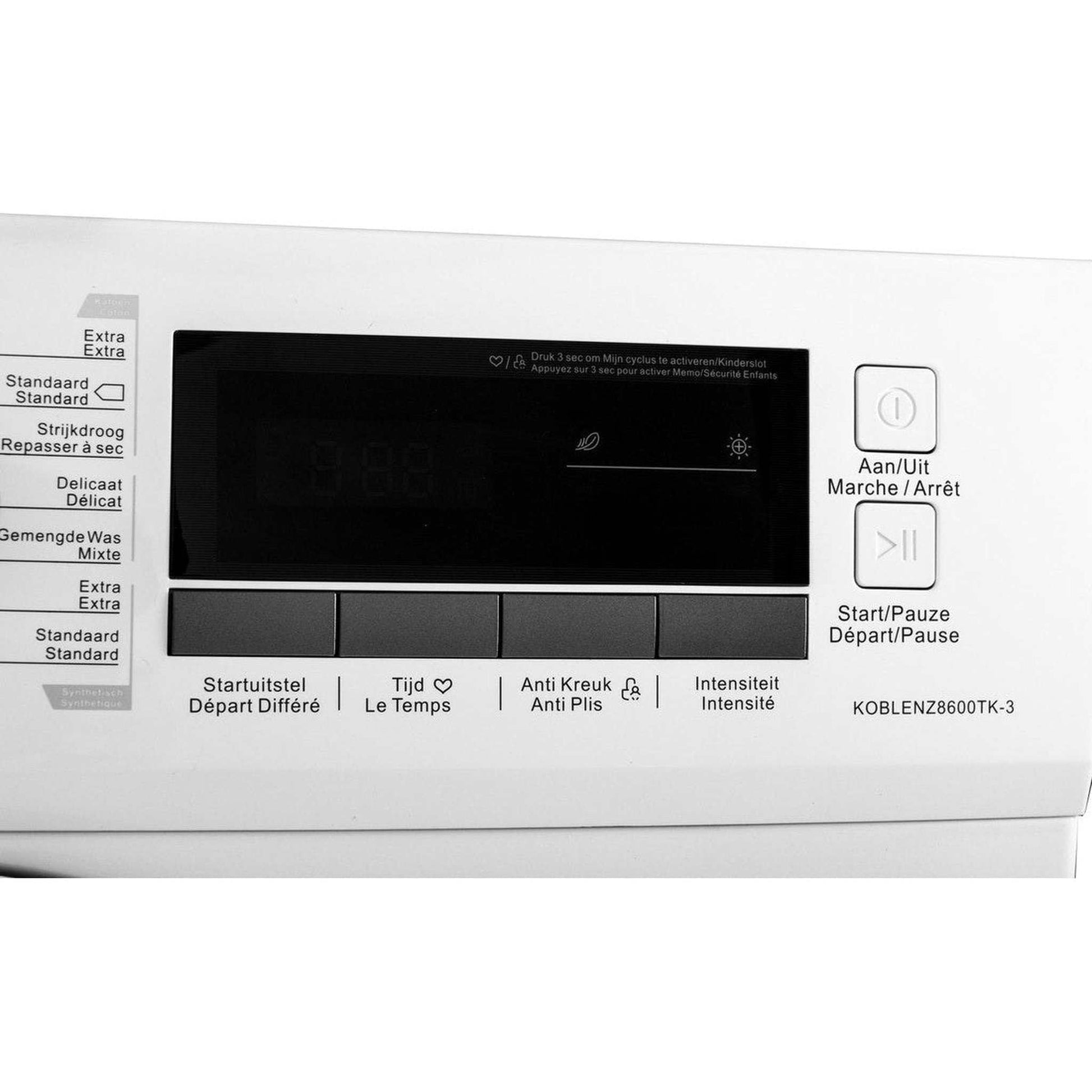 Frilec KOBLENZ8600TK – Condensdroger – Voorlader – 69 dB – Vrijstaand wit model