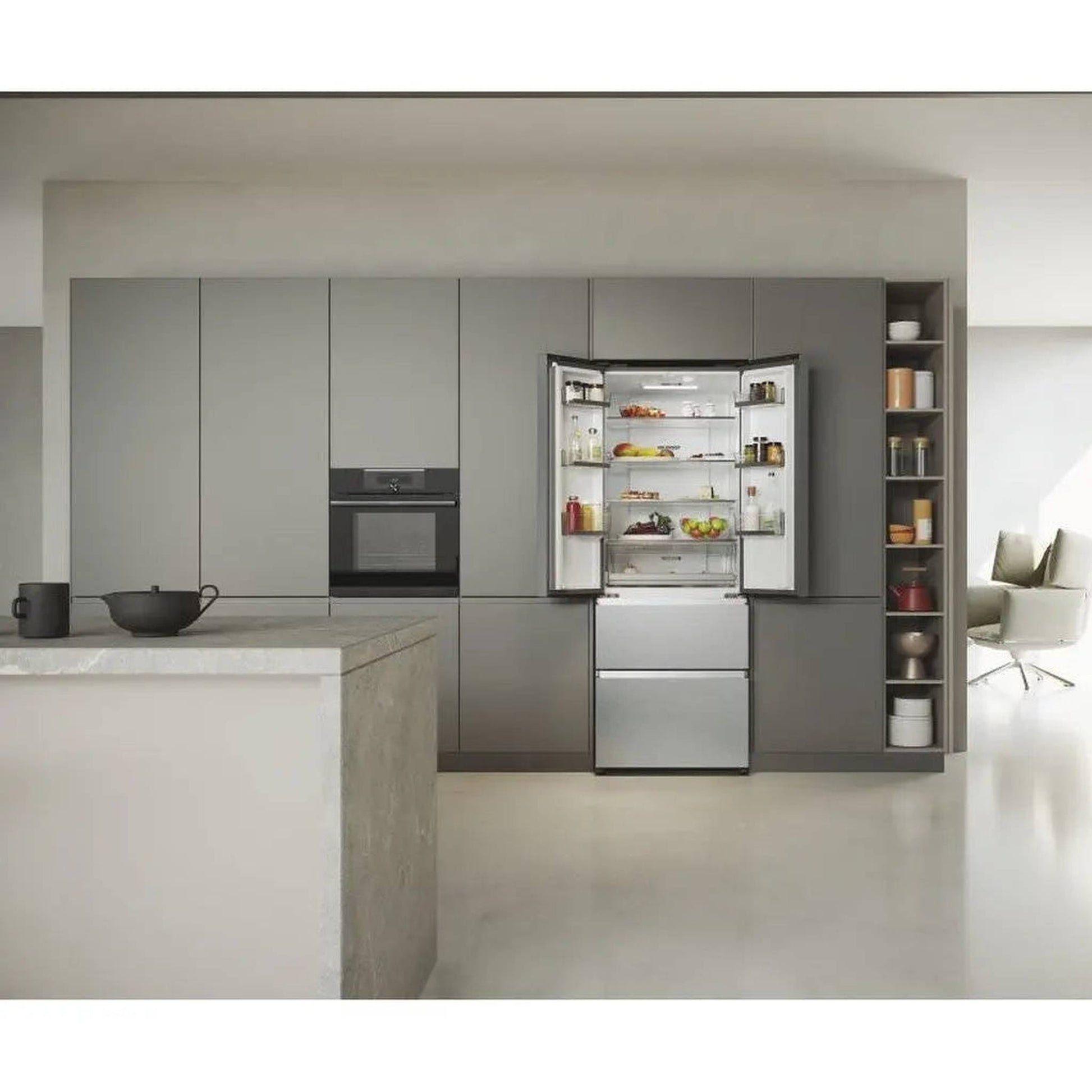 Haier HFR5719ENMG - Koel-vriescombinatie - No Frost