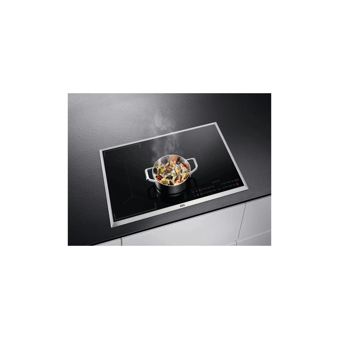 AEG IKE84445XB - Inductie kookplaat - Ingebouwde afzuiging