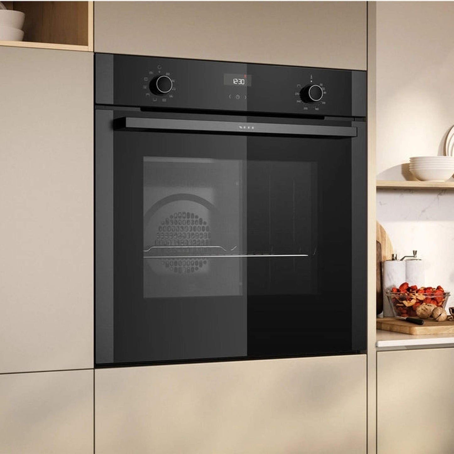 Neff B1ACE2AG3 Inbouw Oven – 71L Ruime Capaciteit met Hydrolytische Zelfreiniging en Kinderslot