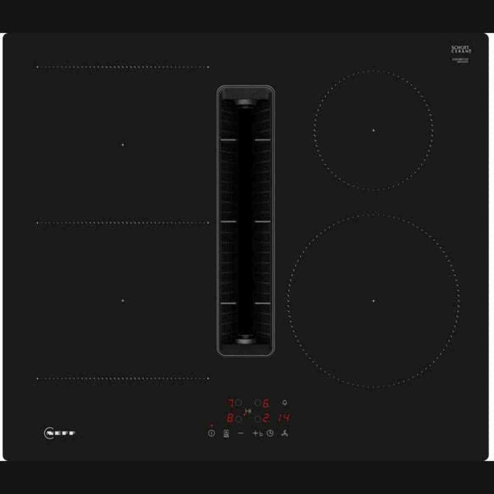 Neff V56NBS1L0 Inductiekookplaat – 4 Zones met Ingebouwde Afzuigkap voor een Strak Design