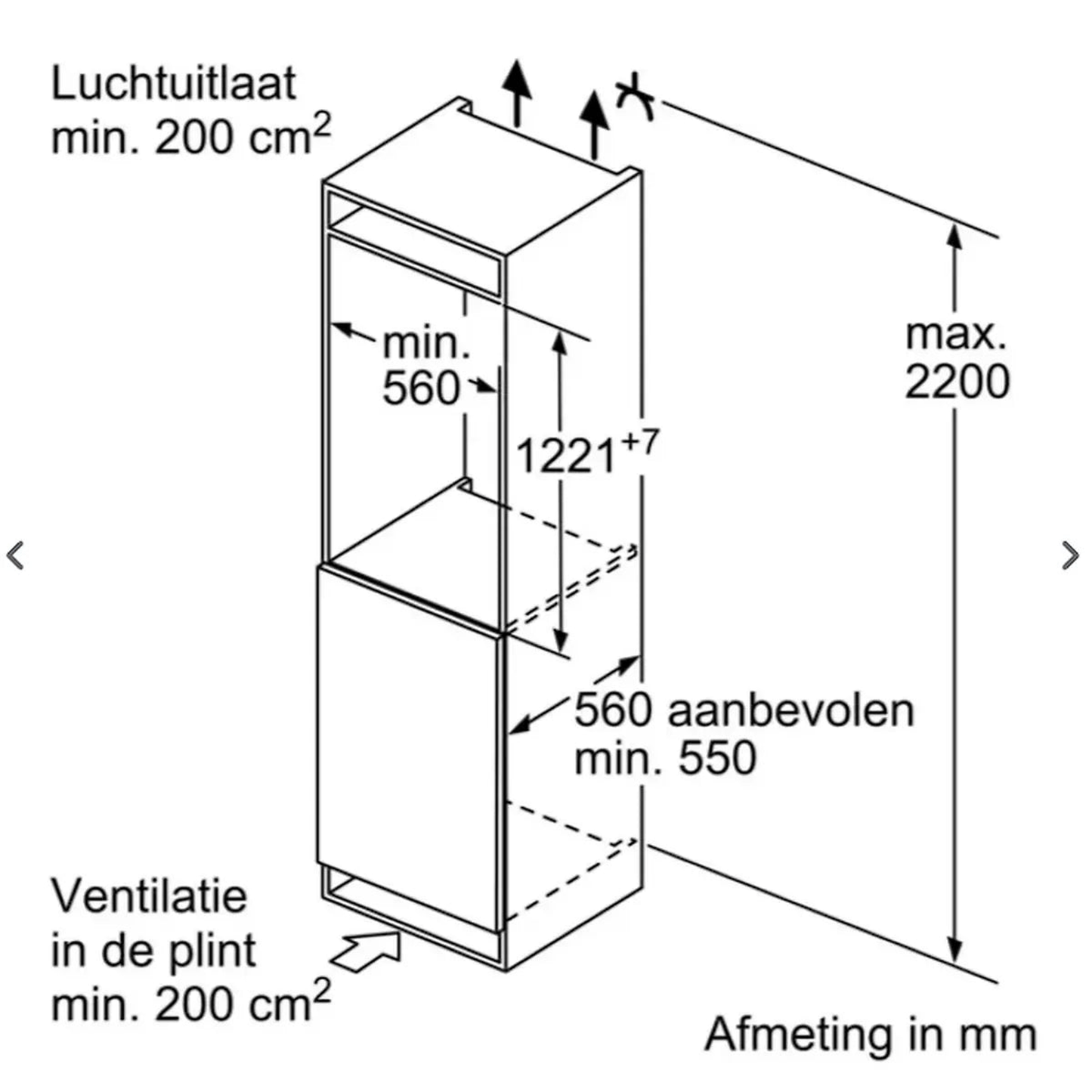 Bosch KIR41ADD1 - Koelkast zonder vriesvak