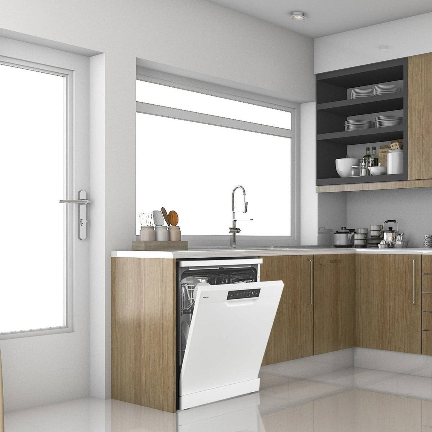 Inventum VVW6008AW - Vrijstaande vaatwasser