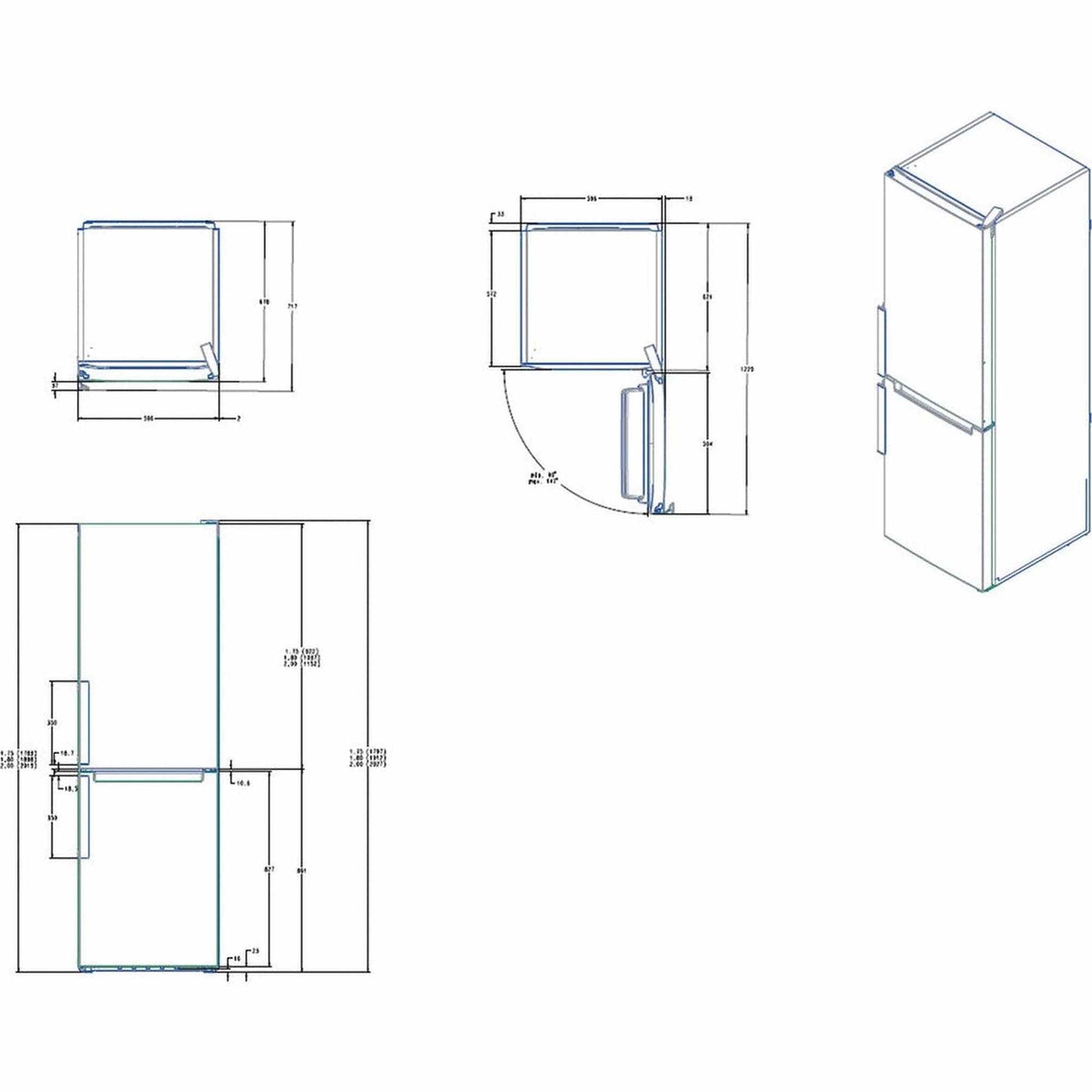 Whirlpool W7X82OK – Koel-vriescombinatie – Fluisterstil, 4-sterren vriezer, 2022 model