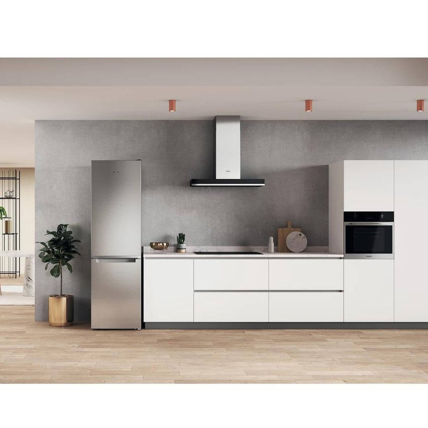 Whirlpool W7X93AOX1 – Koelkast – Vrijstaand – Stijlvol RVS, No Frost en energiezuinig met 34dB geluidsniveau