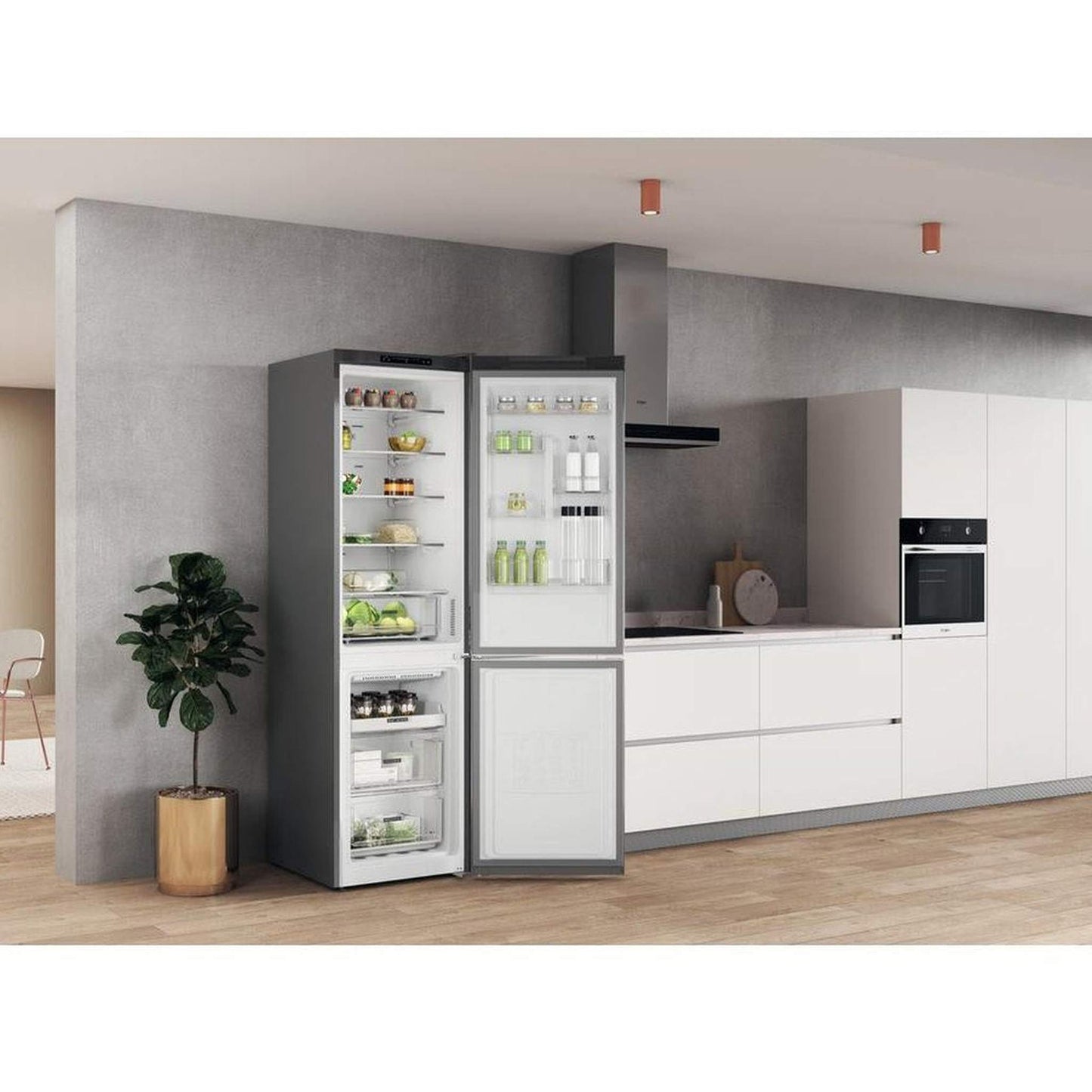 Whirlpool W7X93AOX1 – Koelkast – Vrijstaand – Stijlvol RVS, No Frost en energiezuinig met 34dB geluidsniveau