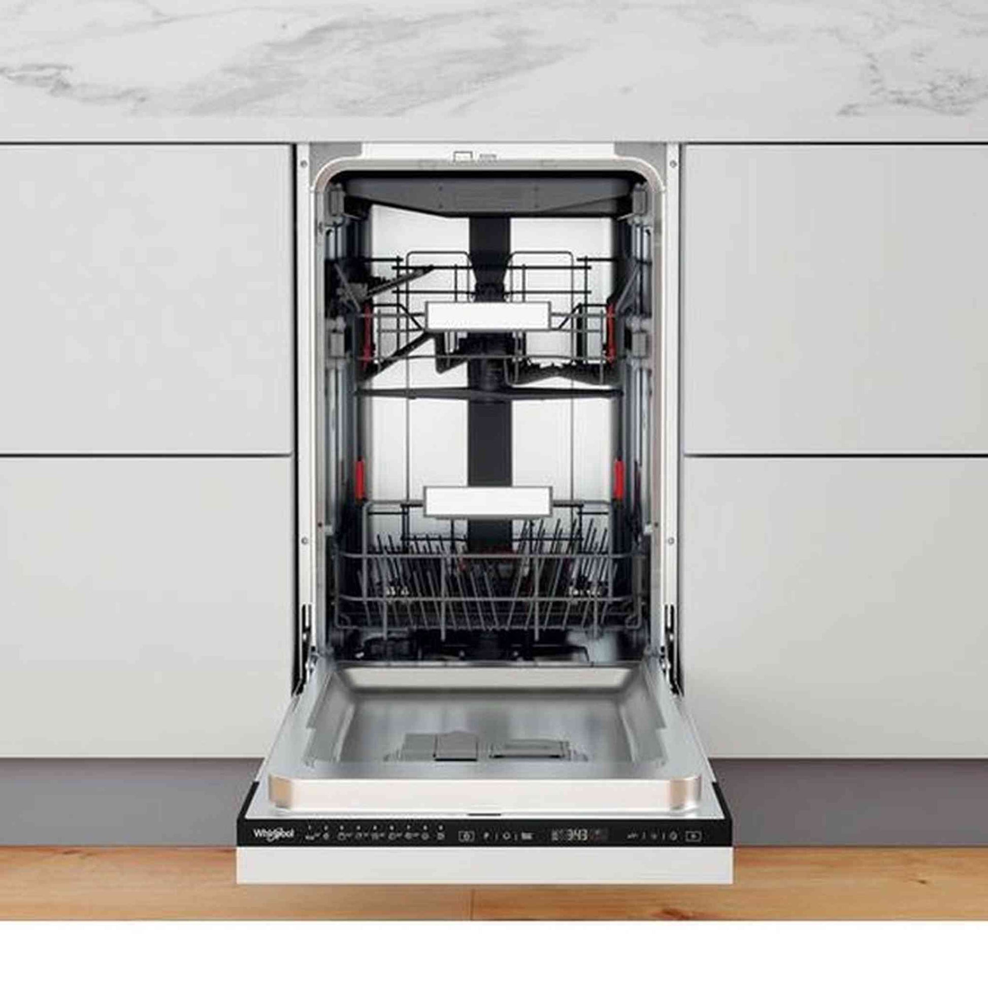 Whirlpool WSIP4O33PFE – Inbouwvaatwasser – Energiezuinig en compact 10 couverts, 43 dB