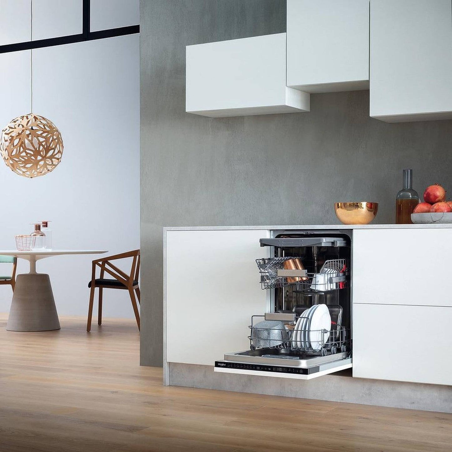 Whirlpool WSIP4O33PFE – Inbouwvaatwasser – Energiezuinig en compact 10 couverts, 43 dB