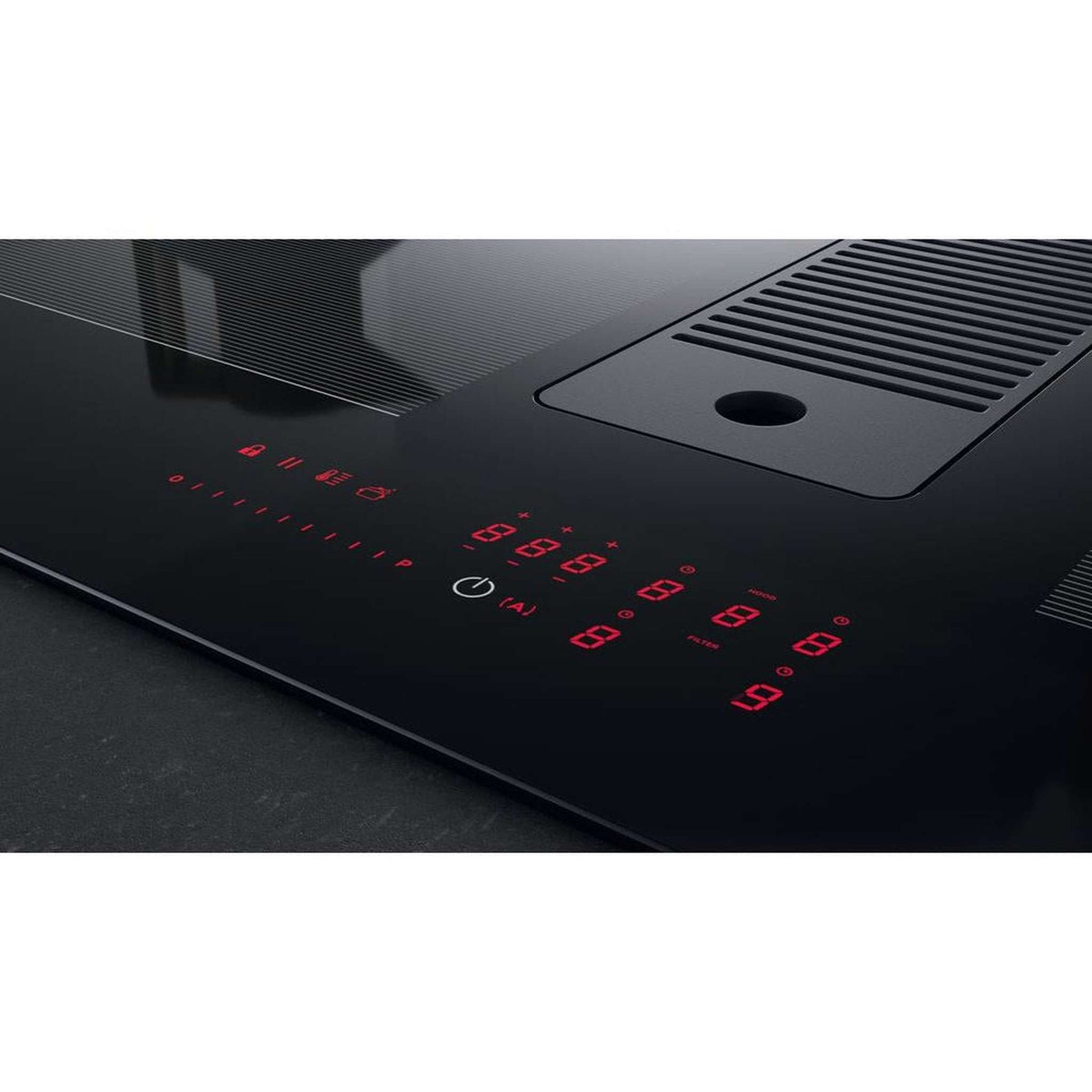 Whirlpool WVH1065B – Kookplaat – Inbouw inductie, zwart keramiek met ingebouwde afzuiging