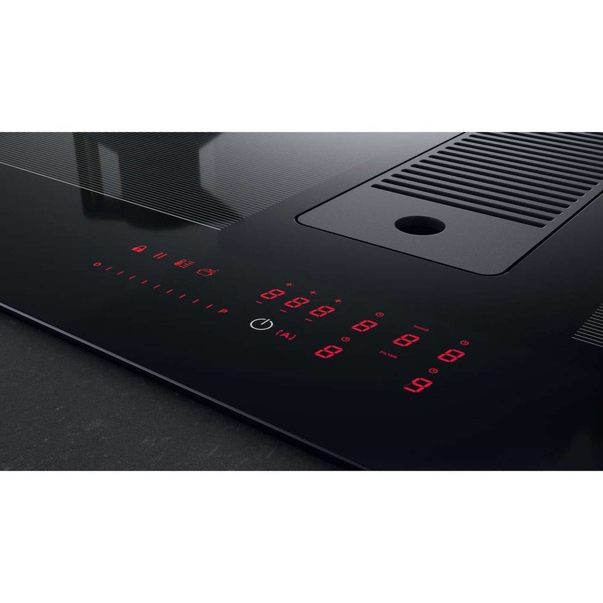 Whirlpool WVH1065B – Kookplaat – Inbouw inductie, zwart keramiek met ingebouwde afzuiging