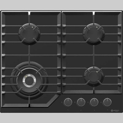 Wiggo WH-G634GL B - Gaskookplaat